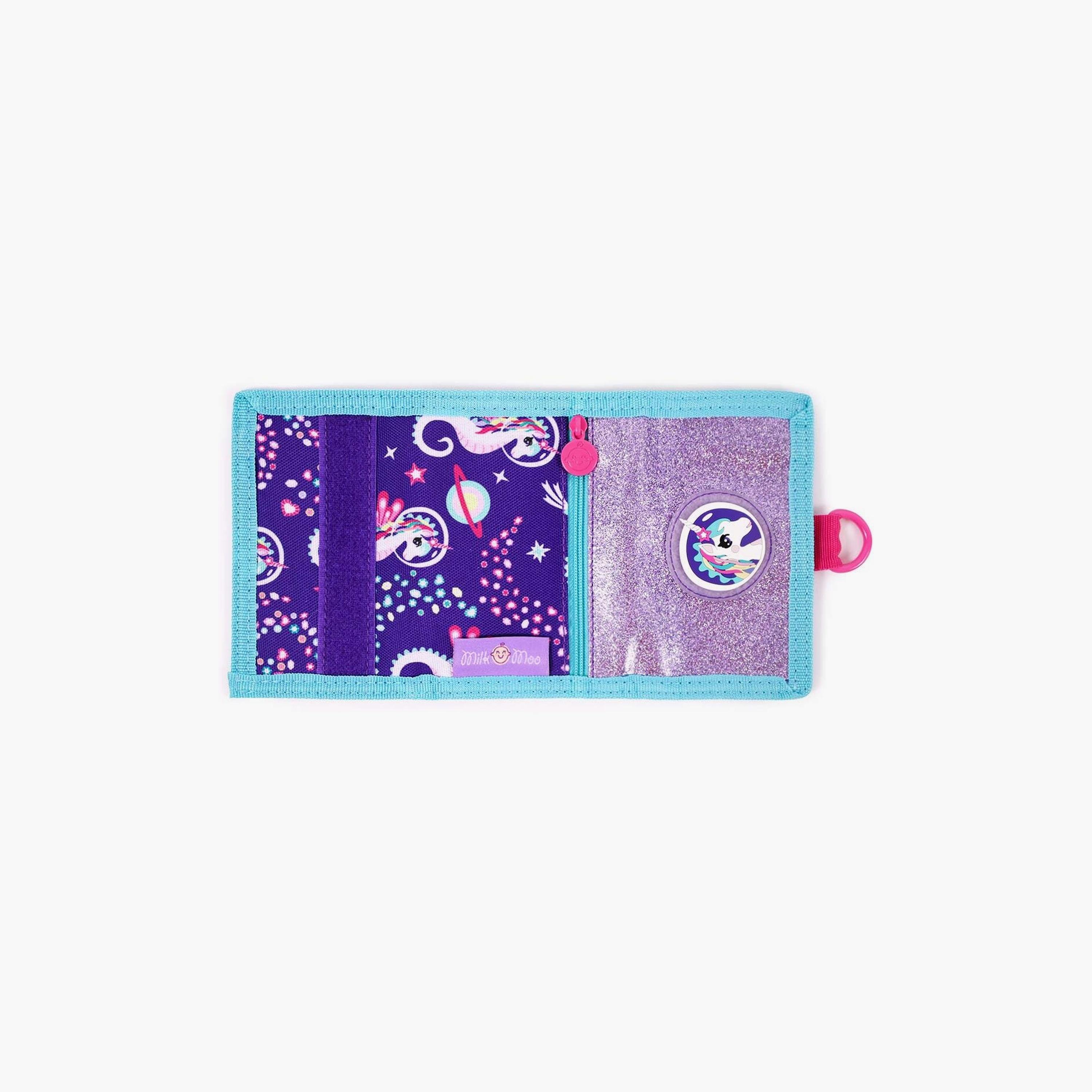 Biggdesign 2-Piece Ayris Printed Wallet & Coin Purse - Purple-school-stationery-pencilcases-image-4