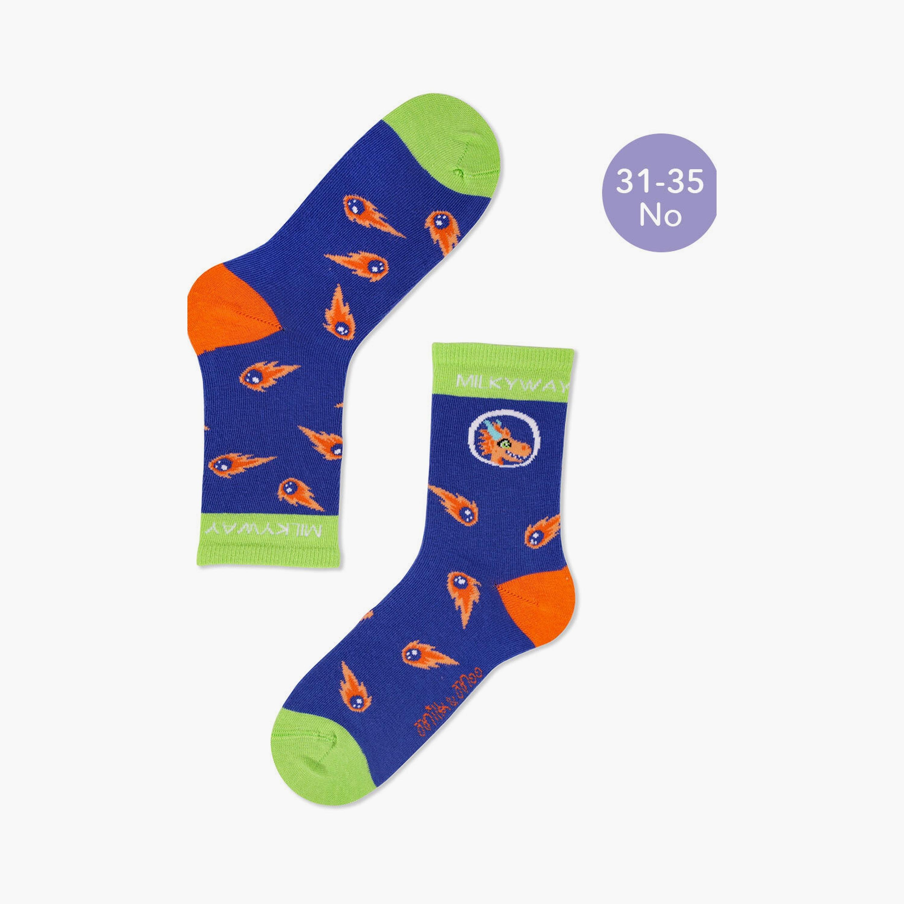Biggdesign 5 Pair of Printed Socks - Ponix - Multicolour-boys-accessories-socks-image-4