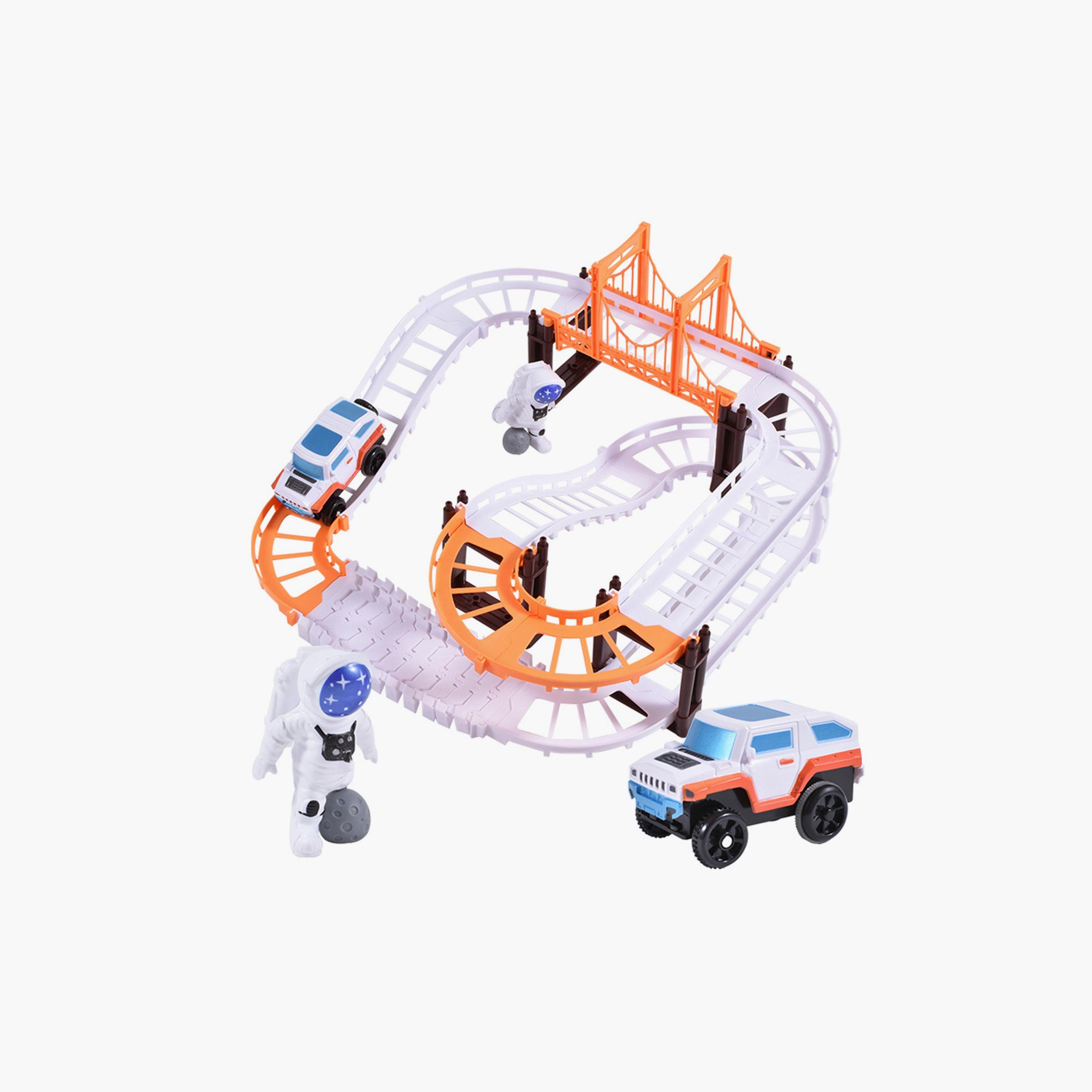 طقم مسار فضائي ومركبة أوجي موجي من بيج ديزاين - أبيض وبرتقالي-toys-playvehicles-vehicleplaysets-image-6