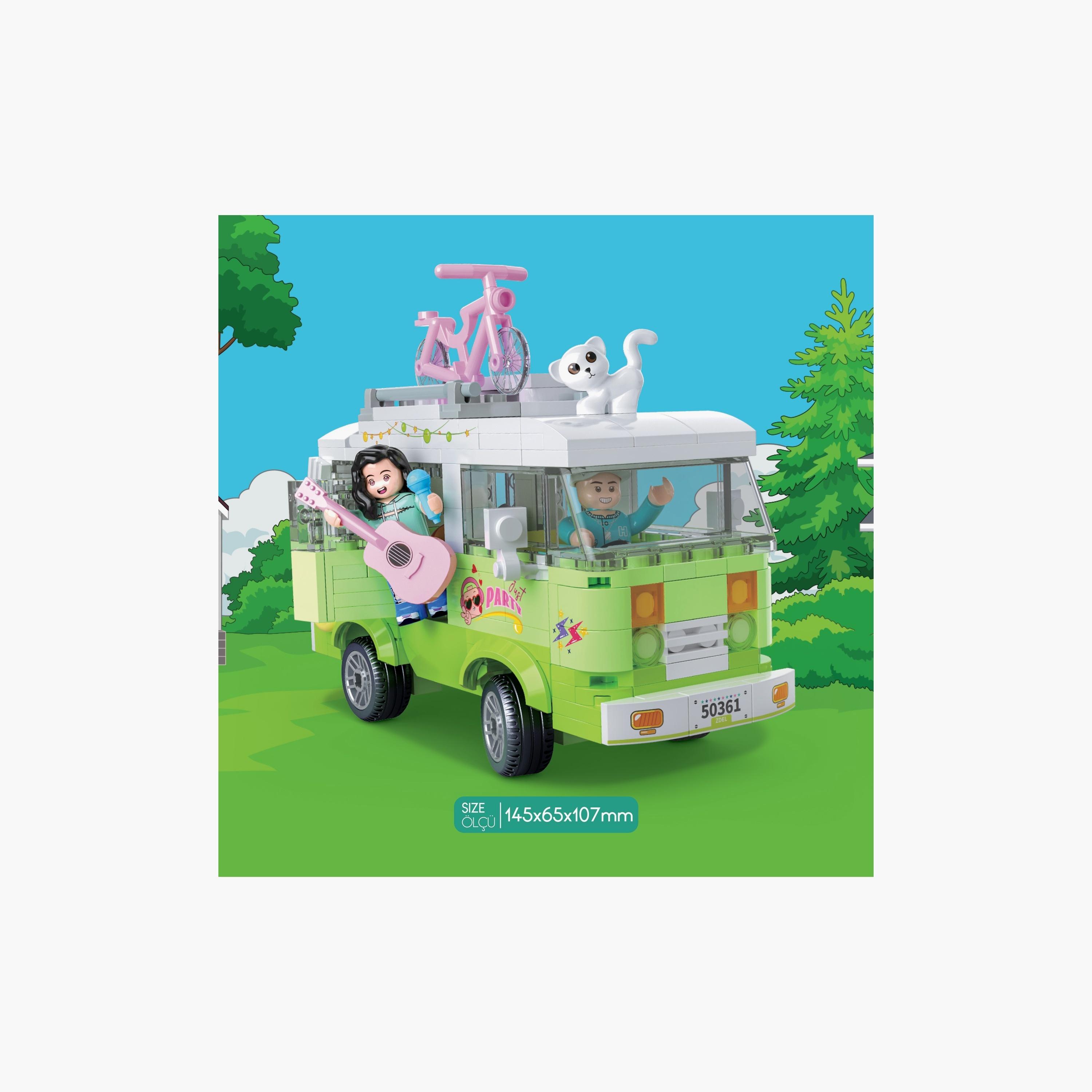 مكعبات بناء تعليمية أوجي موجي من بيج ديزاين من 304 قطعة - سيارة تخييم - أخضر-toys-buildingblocks-blocks-image-3