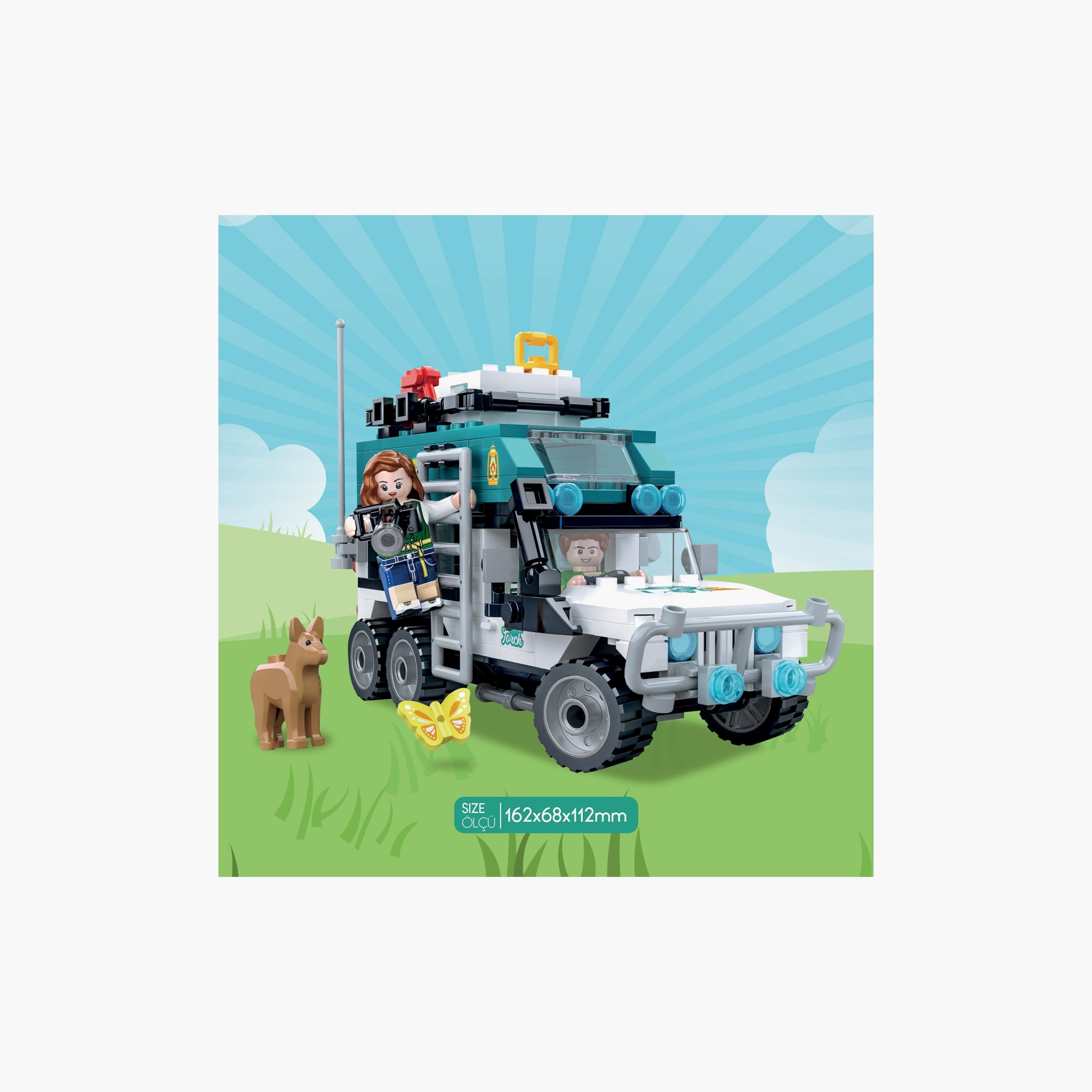Biggdesign 298-Piece Ogi Mogi Educational Building Blocks - Camping Van - Blue-toys-buildingblocks-blocks-image-3