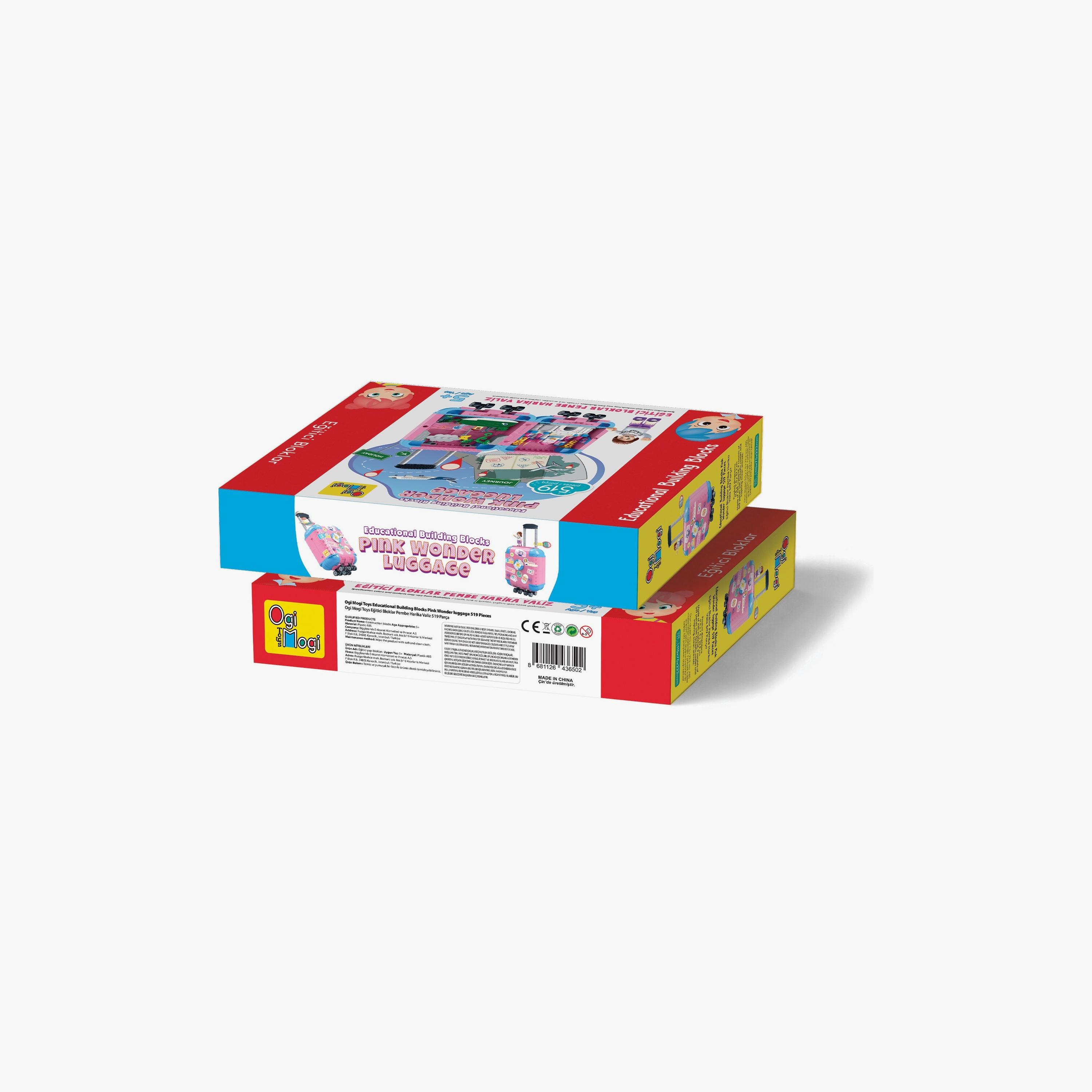 Biggdesign 519 -Piece Ogi Mogi Educational Building Blocks - Wonder Luggage - Pink-toys-buildingblocks-blocks-image-6