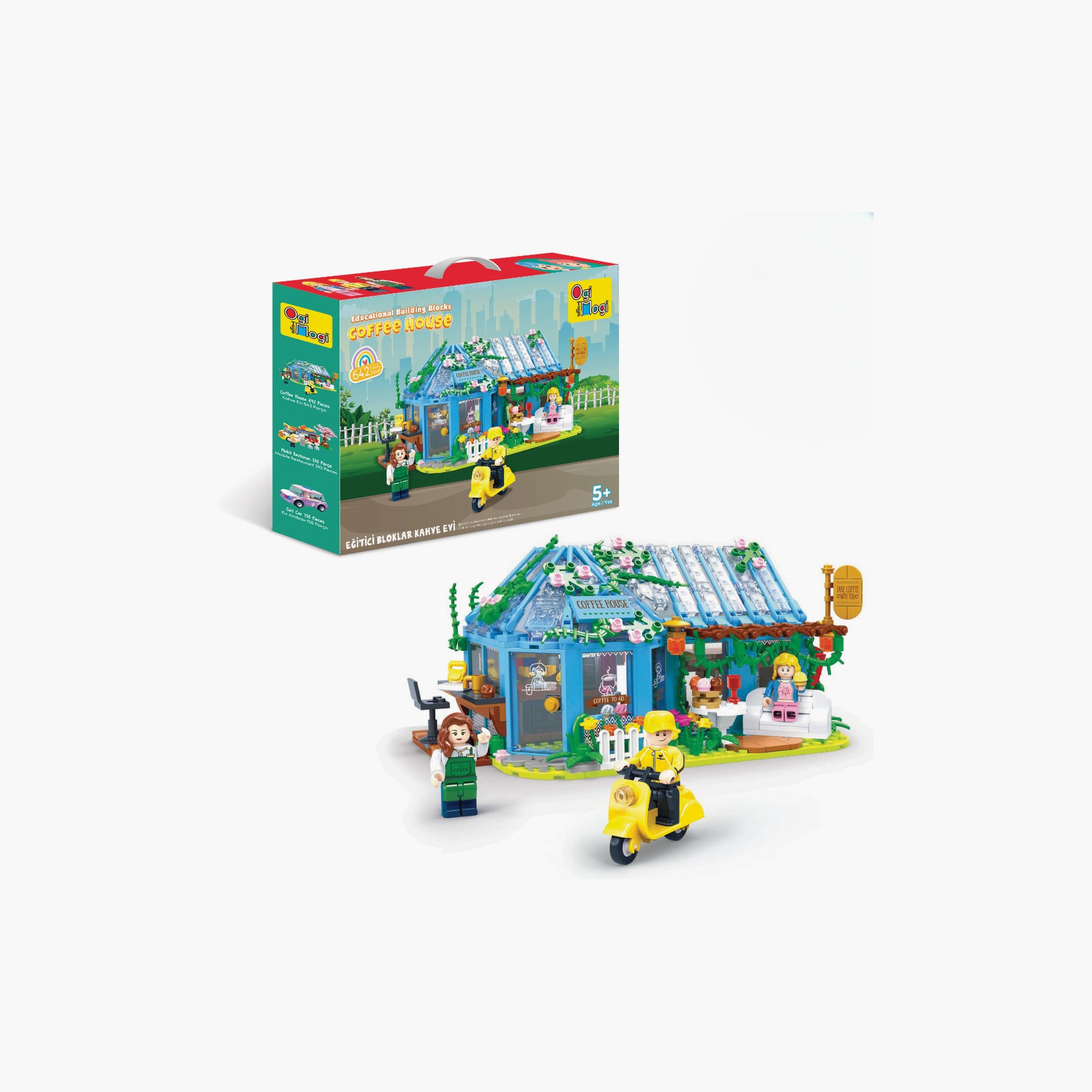 Biggdesign 642-Piece Ogi Mogi Educational Building Blocks - Coffee House - Blue-toys-buildingblocks-blocks-image-2
