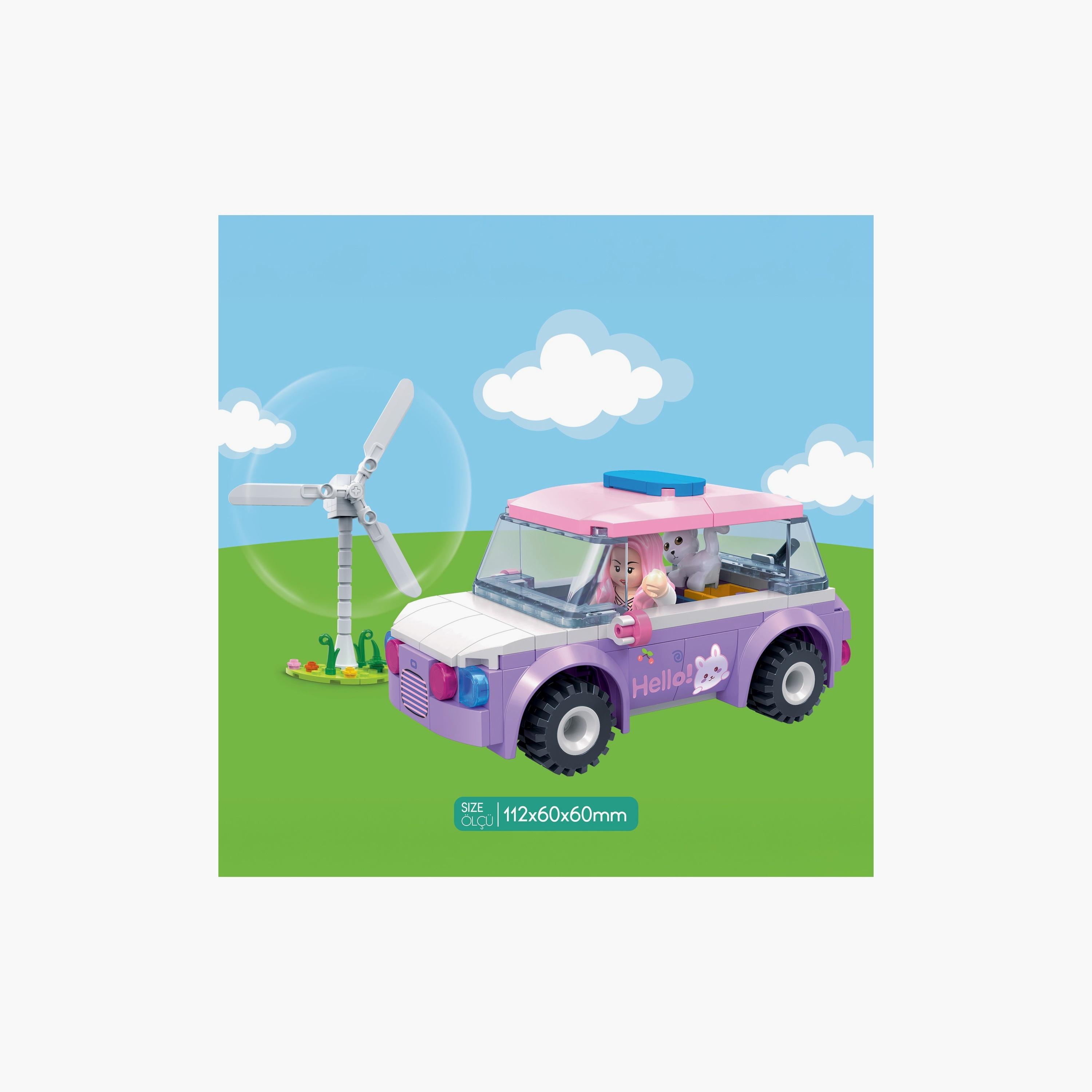 Biggdesign 136-Piece Ogi Mogi Educational Building Blocks - Girl Car - Purple-toys-buildingblocks-blocks-image-3