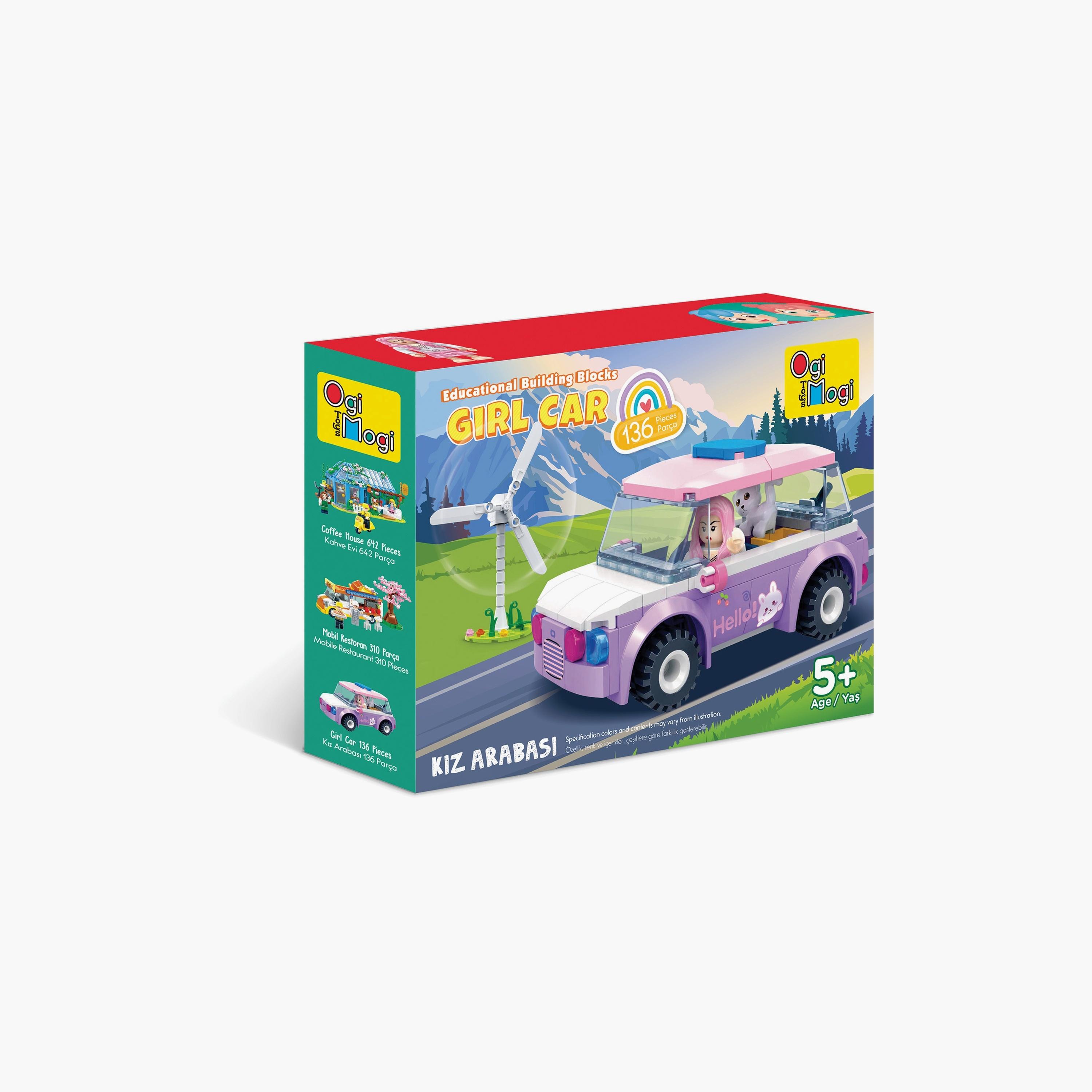Biggdesign 136-Piece Ogi Mogi Educational Building Blocks - Girl Car - Purple-toys-buildingblocks-blocks-image-4