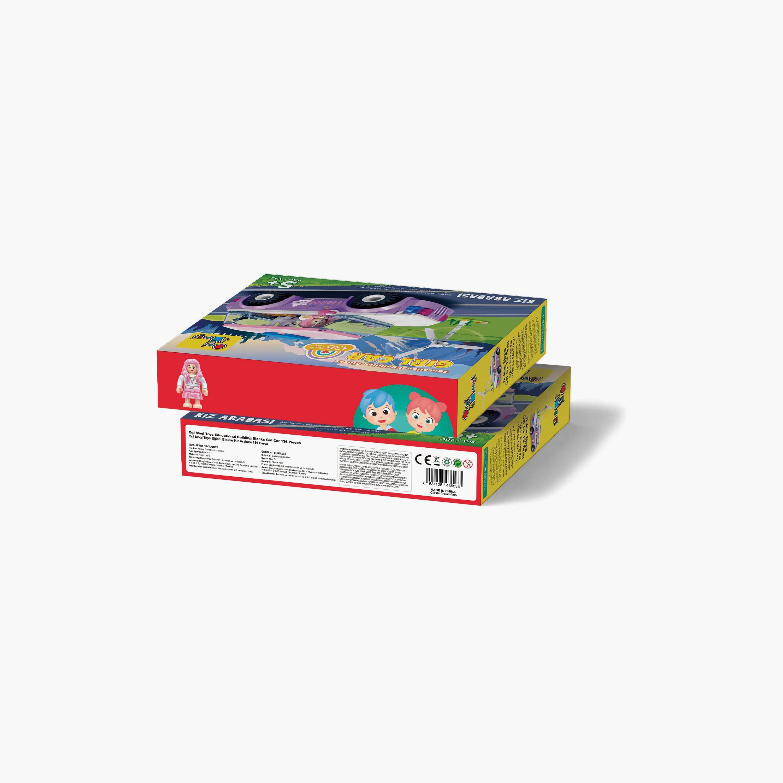 Biggdesign 136-Piece Ogi Mogi Educational Building Blocks - Girl Car - Purple-toys-buildingblocks-blocks-image-6