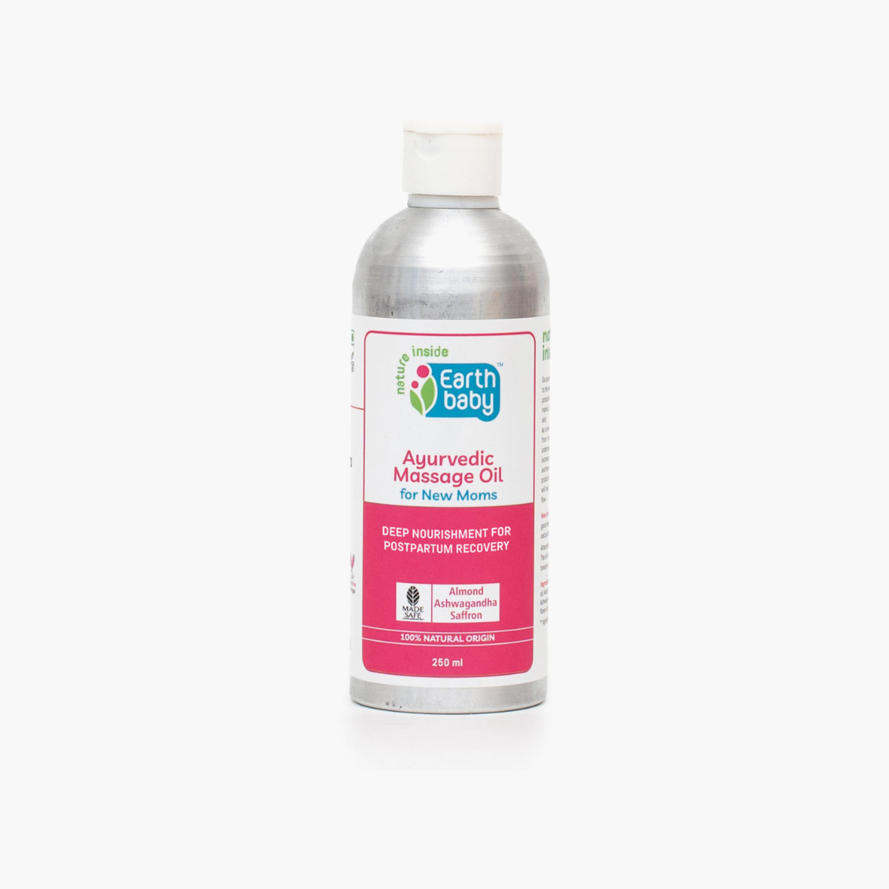 Earthbaby 100% Natural Ayurvedic Massage Oil - 250ml-baby-bathandcare-hairbodyskincare-image-1
