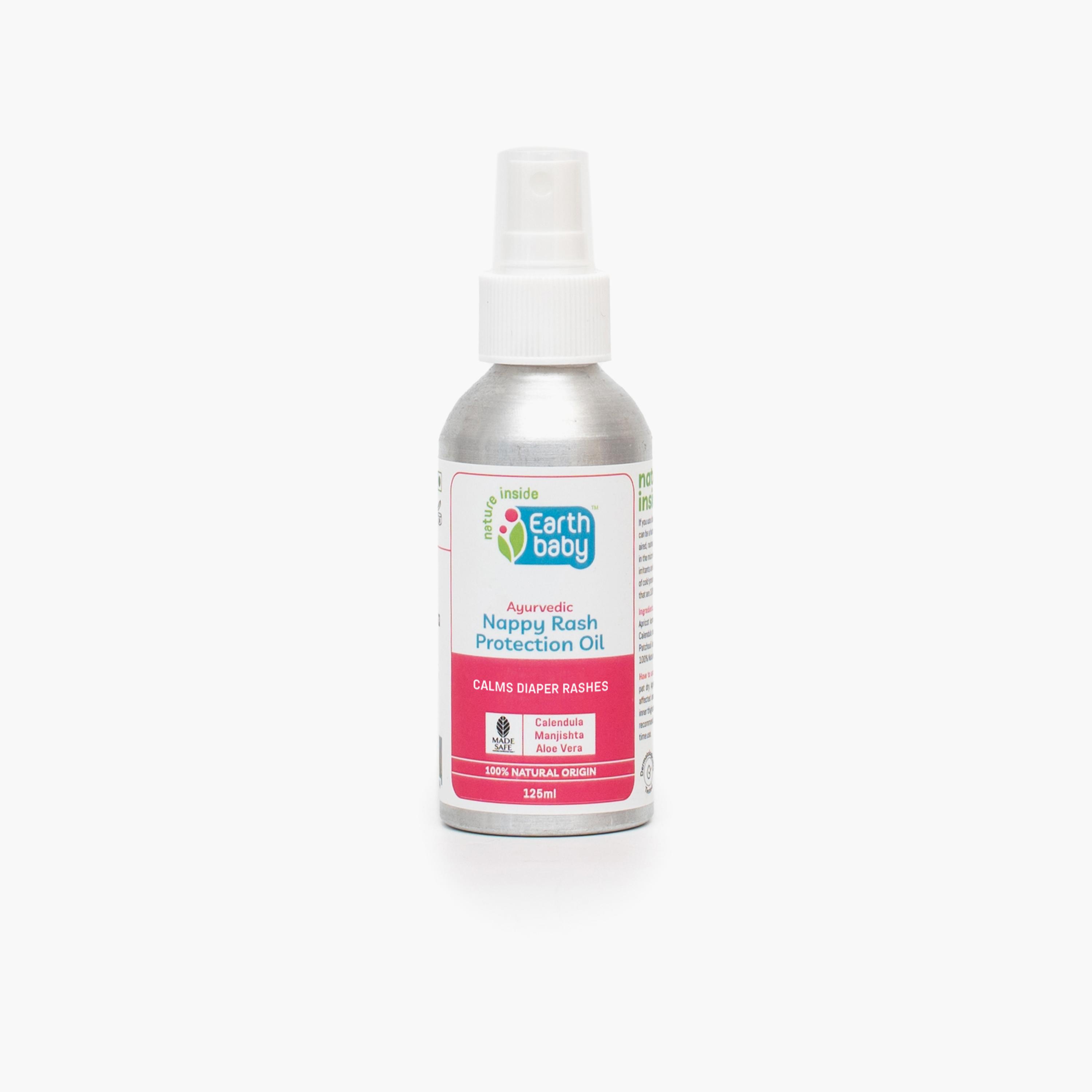 Earthbaby 100% Natural Ayurvedic Nappy Rash Protection Oil - 125ml-baby-bathandcare-hairbodyskincare-image-1
