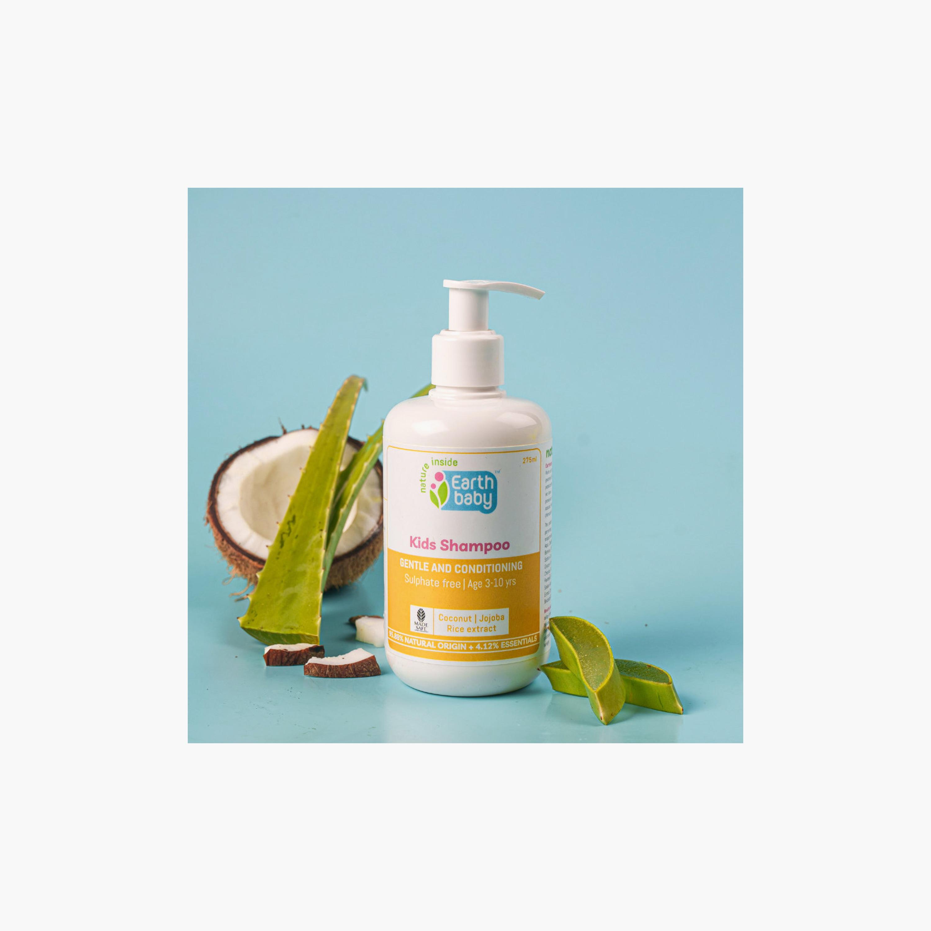 Earthbaby 100% Vegan Natural Sulphate & Paraben Free Shampoo - 275ml - 3 Years+-baby-bathandcare-hairbodyskincare-image-2