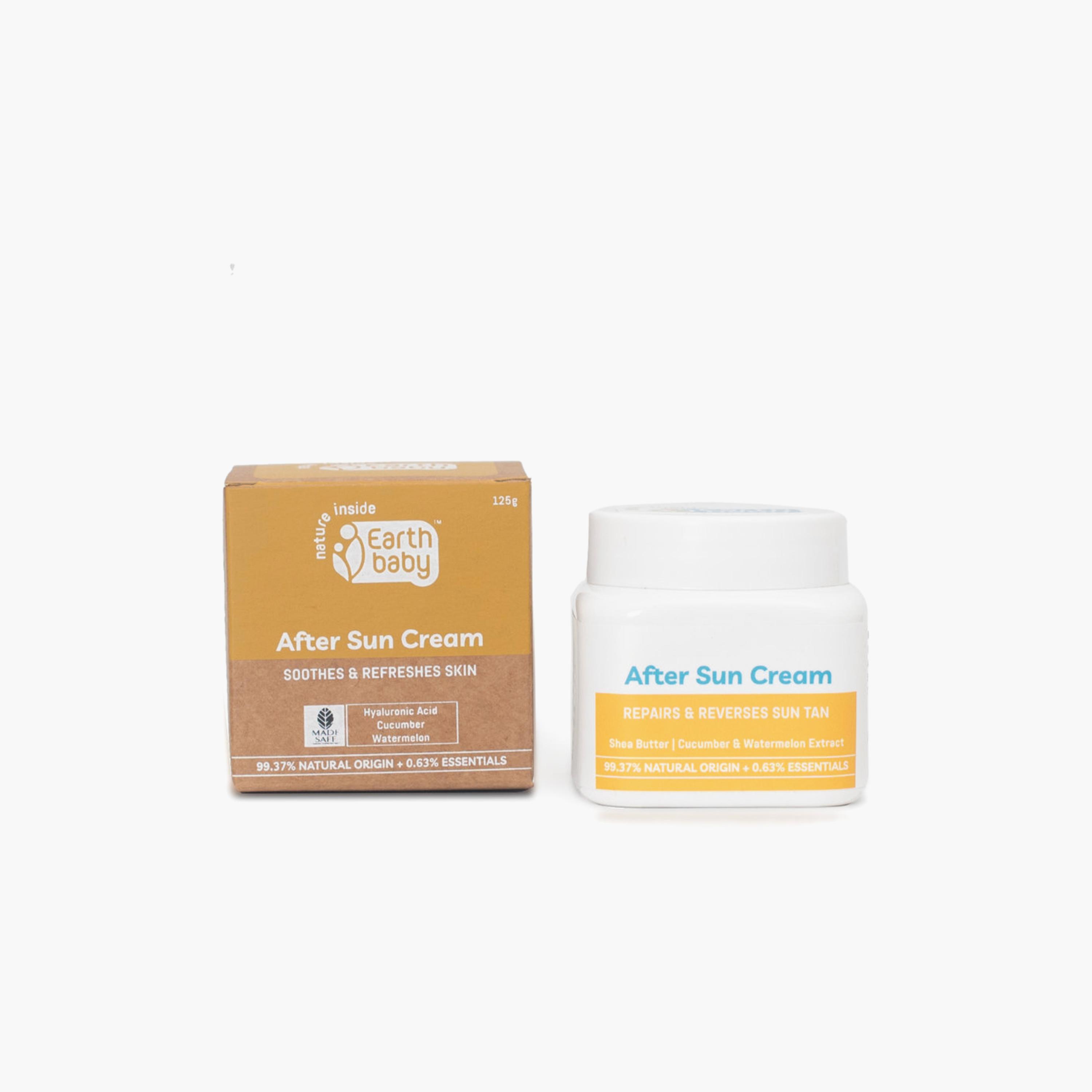 Earthbaby After Sun Cream with Shea Butter Vitamin E & Hyaluronic Acid - 125g-baby-bathandcare-hairbodyskincare-image-1