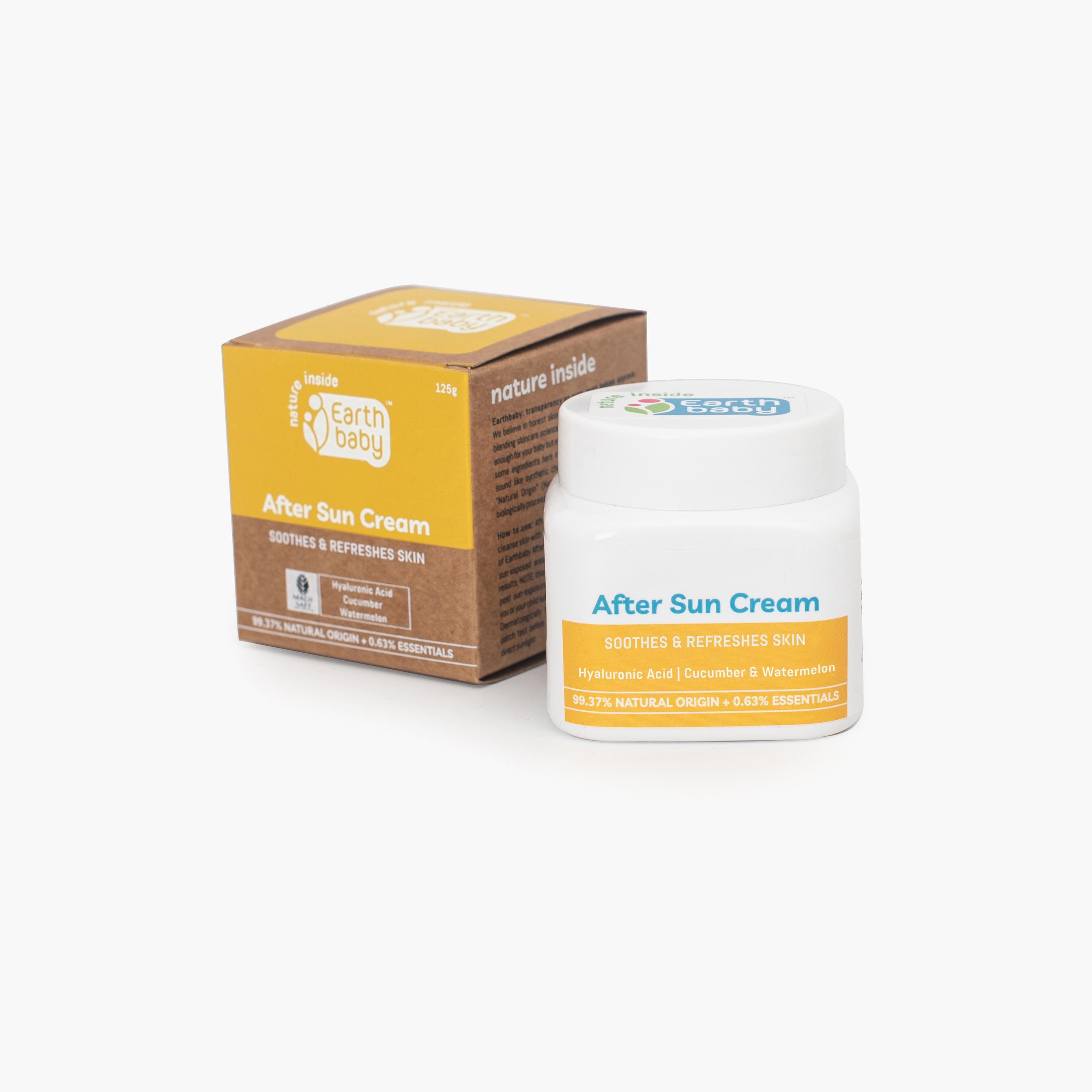 Earthbaby After Sun Cream with Shea Butter Vitamin E & Hyaluronic Acid - 125g-baby-bathandcare-hairbodyskincare-image-2