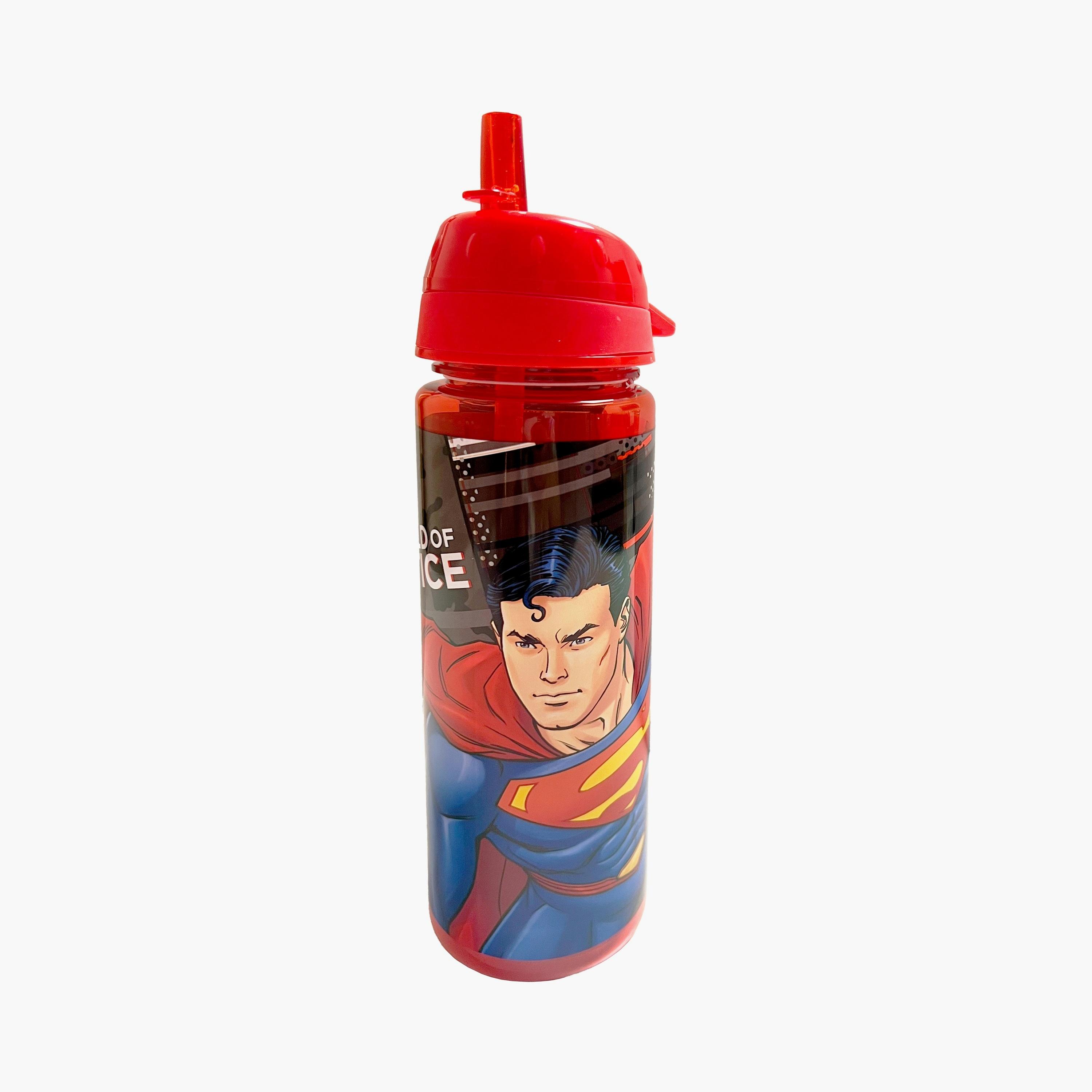 Warner Bros Superman Printed BPA Free Water Bottle - 750ml - Red-school-waterbottles-image-1