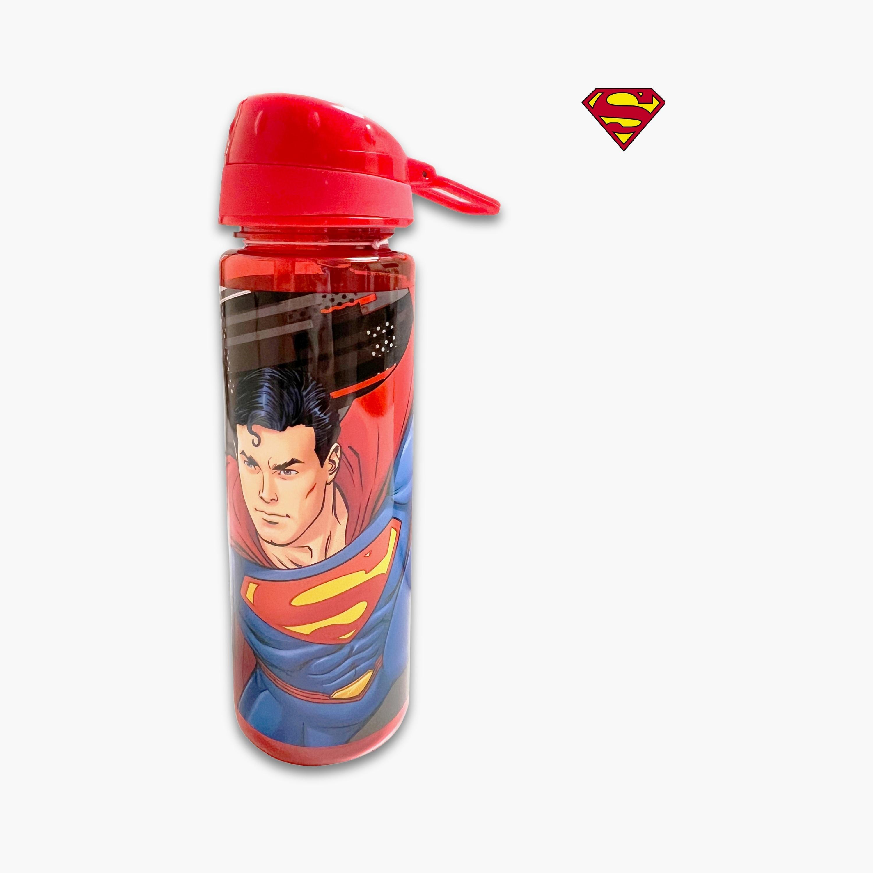 Warner Bros Superman Printed BPA Free Water Bottle - 750ml - Red-school-waterbottles-image-3