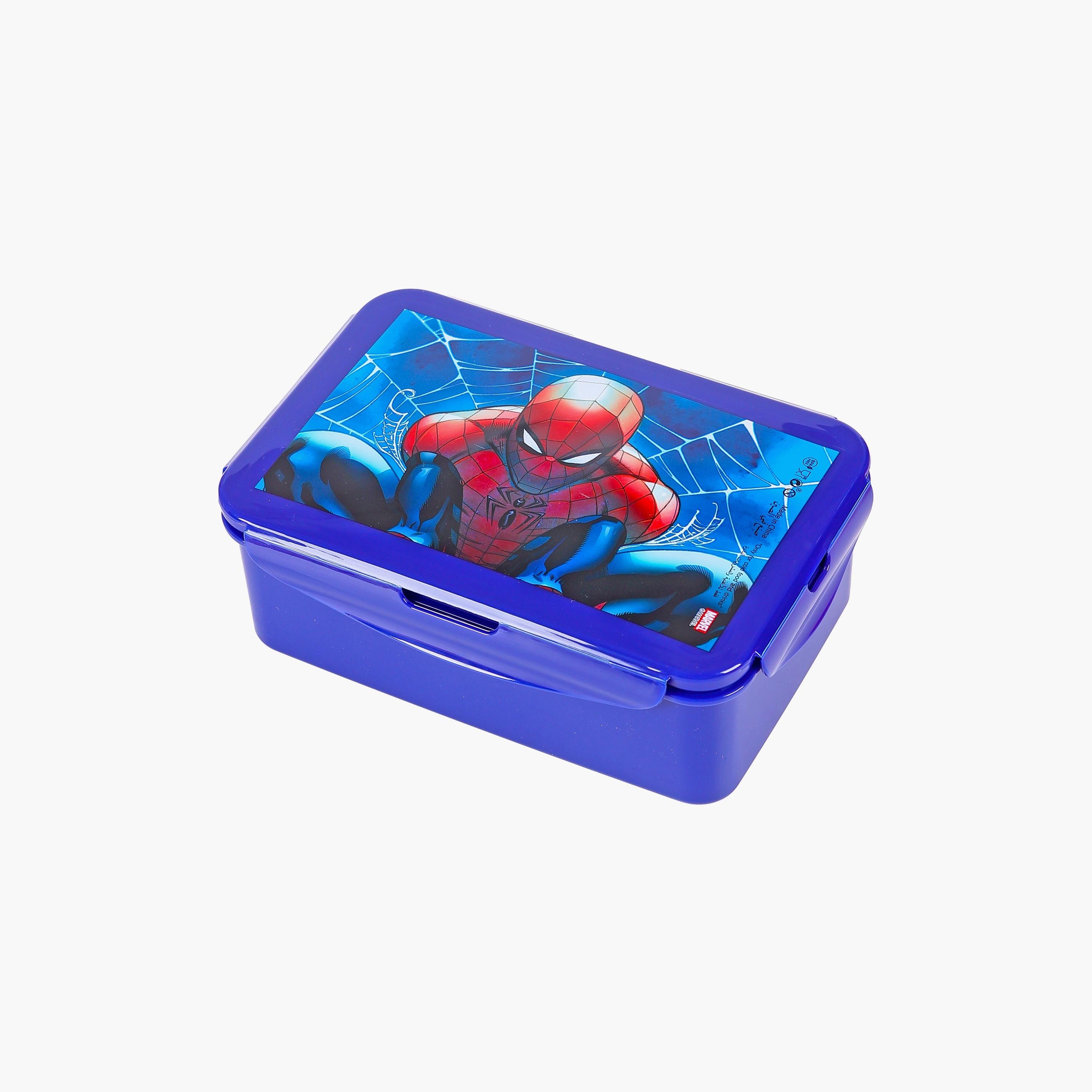Marvel Spiderman Printed Lunch Box - Blue-school-lunchessentials-lunchboxes-image-1