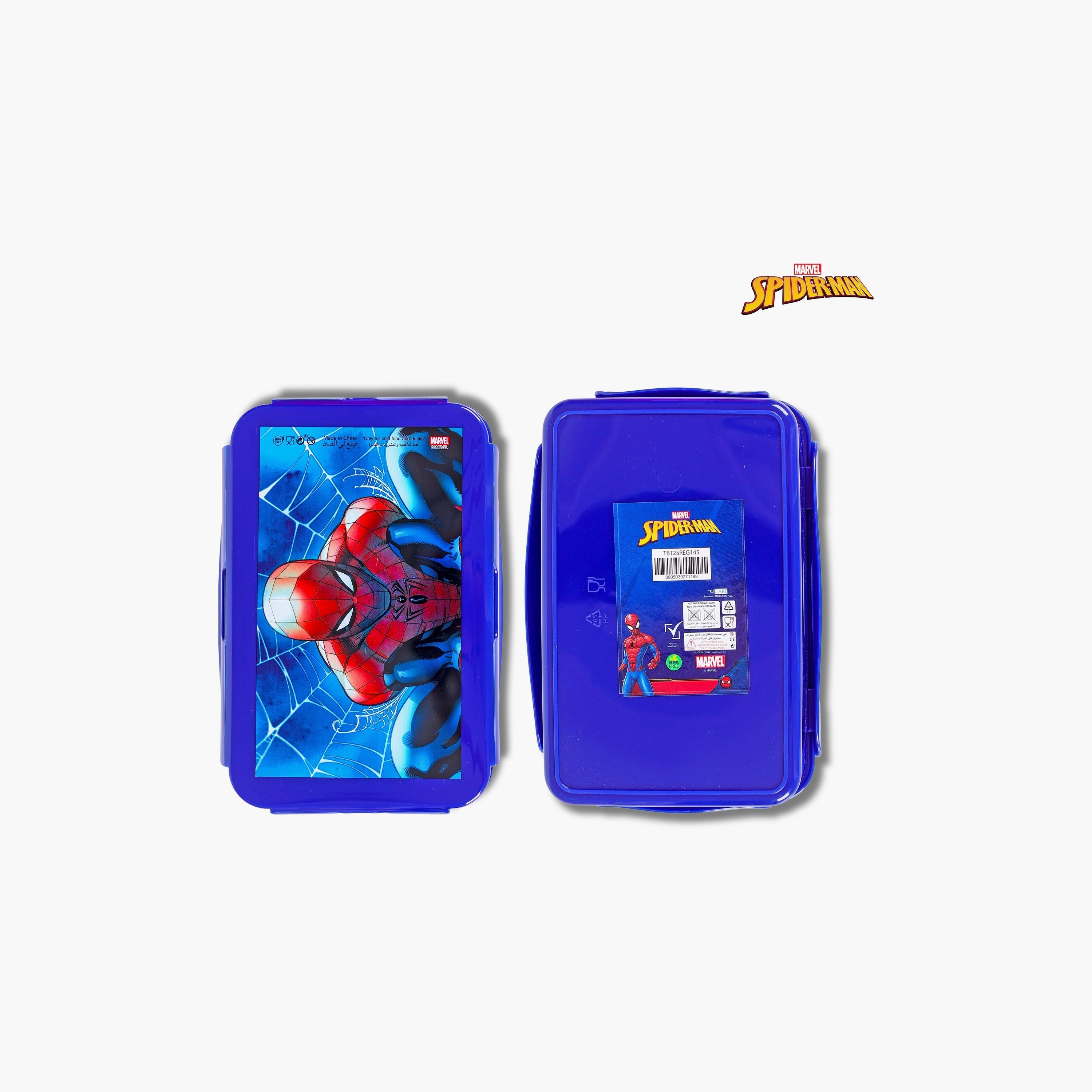 Marvel Spiderman Printed Lunch Box - Blue-school-lunchessentials-lunchboxes-image-3