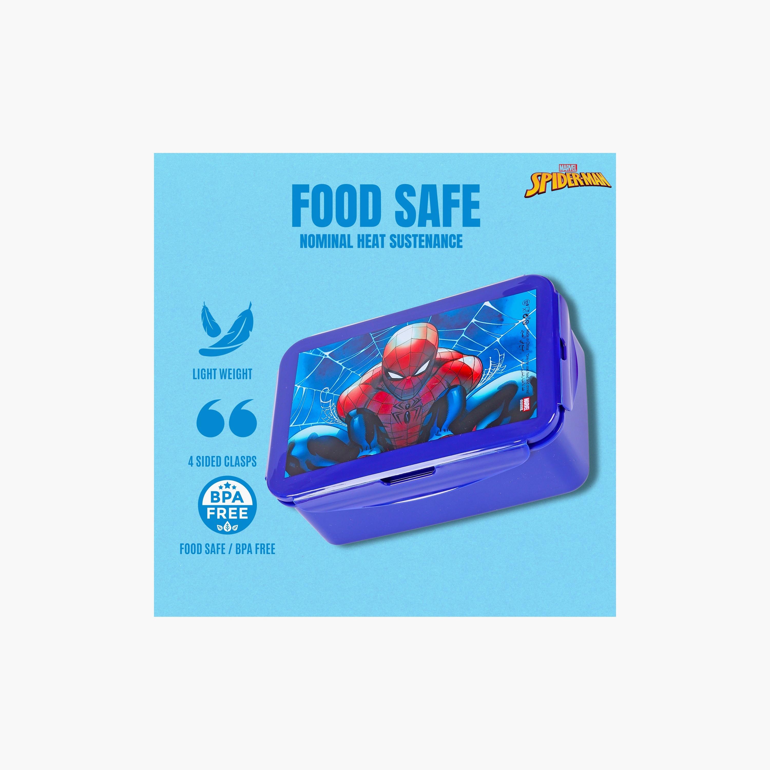 Marvel Spiderman Printed Lunch Box - Blue-school-lunchessentials-lunchboxes-image-6