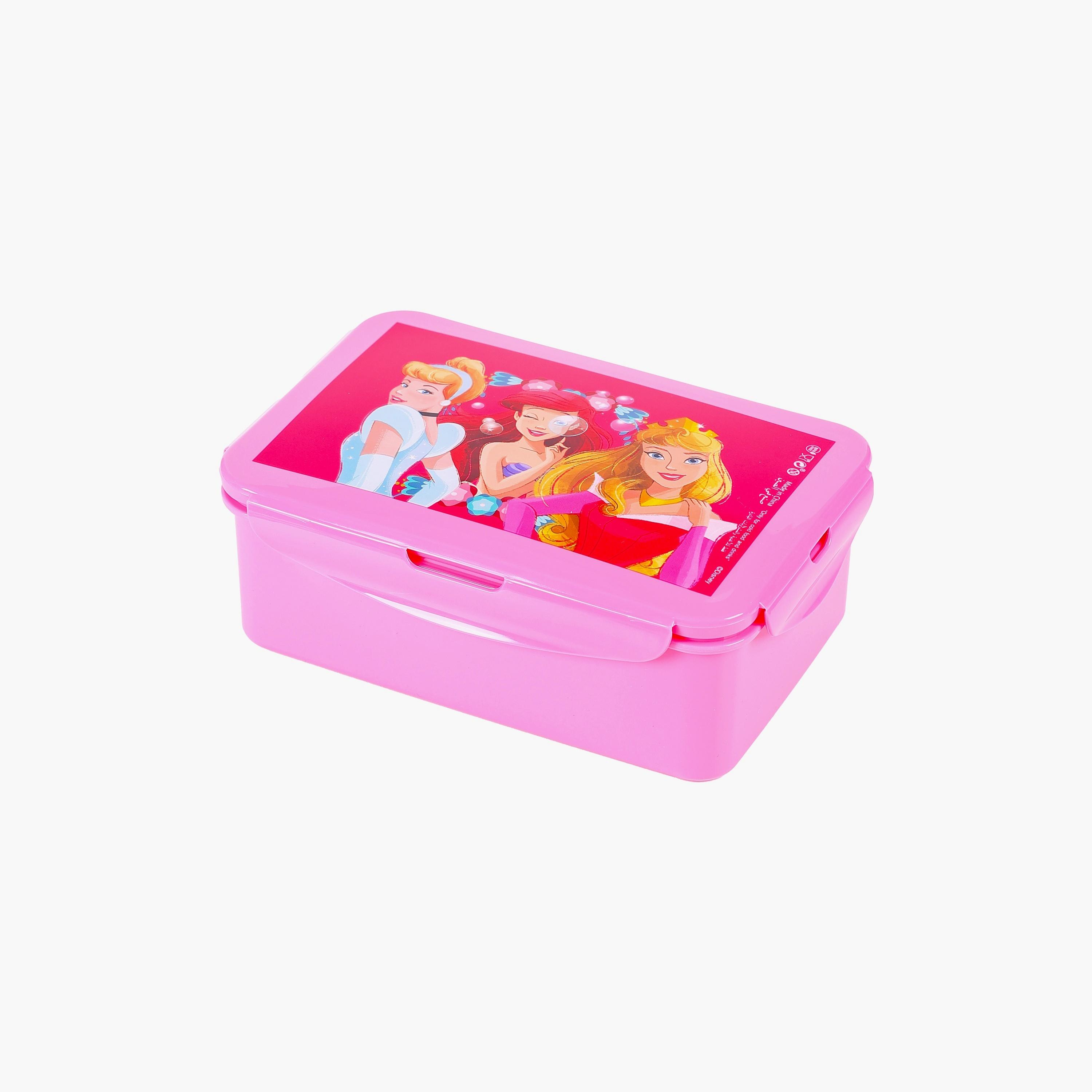 علبة غداء مطبوعة عليها أميرات من ديزني - وردي-school-lunchessentials-lunchboxes-image-1