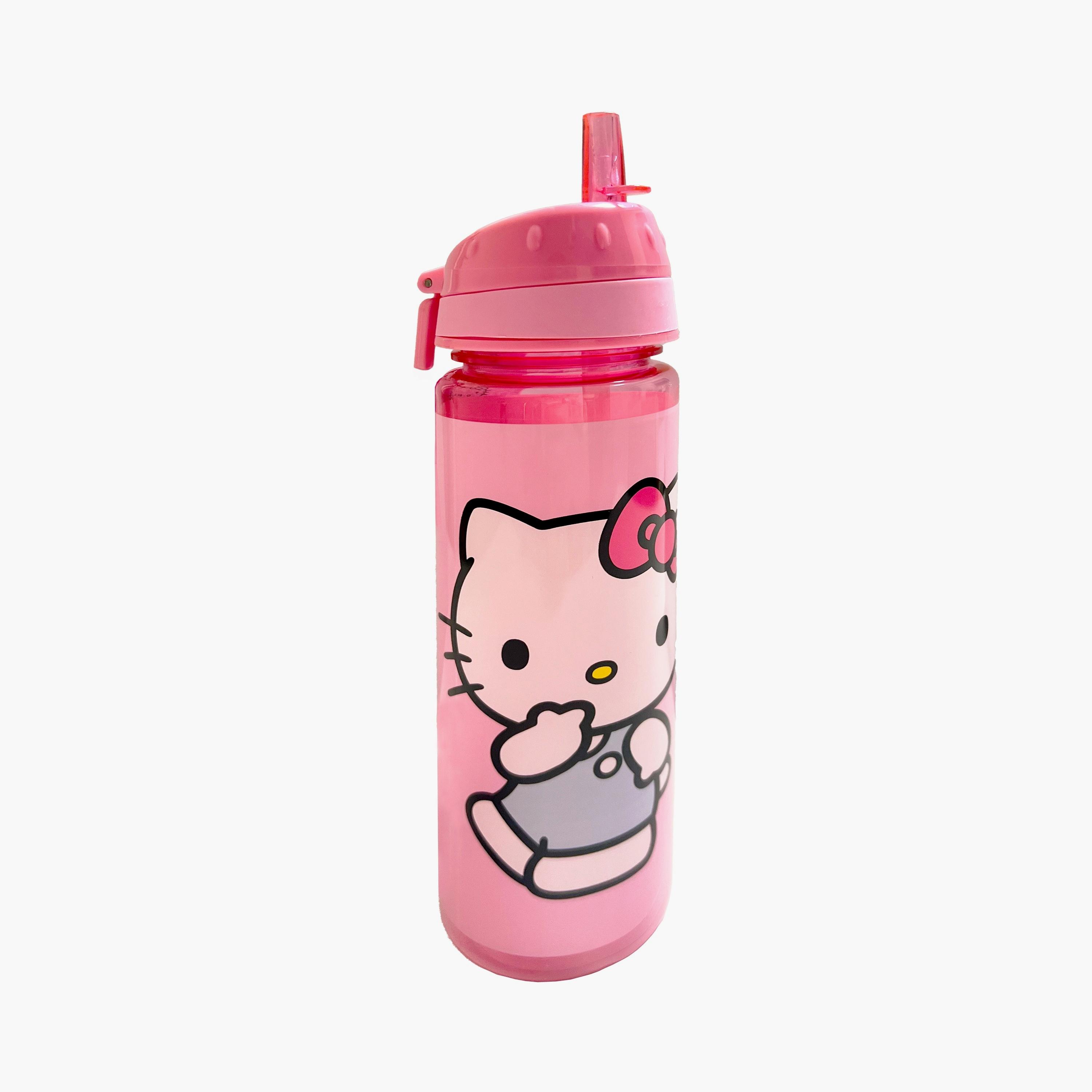 Sanrio Hello Kitty Printed BPA Free Water Bottle - 750ml - Pink-school-waterbottles-image-1