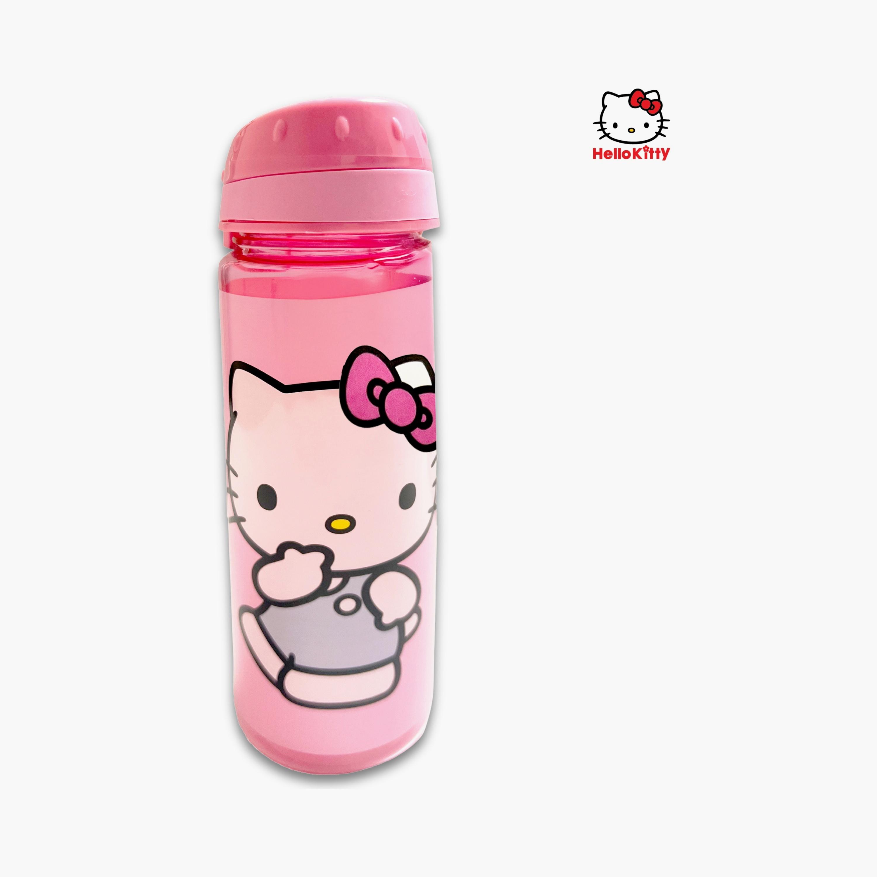 Sanrio Hello Kitty Printed BPA Free Water Bottle - 750ml - Pink-school-waterbottles-image-2