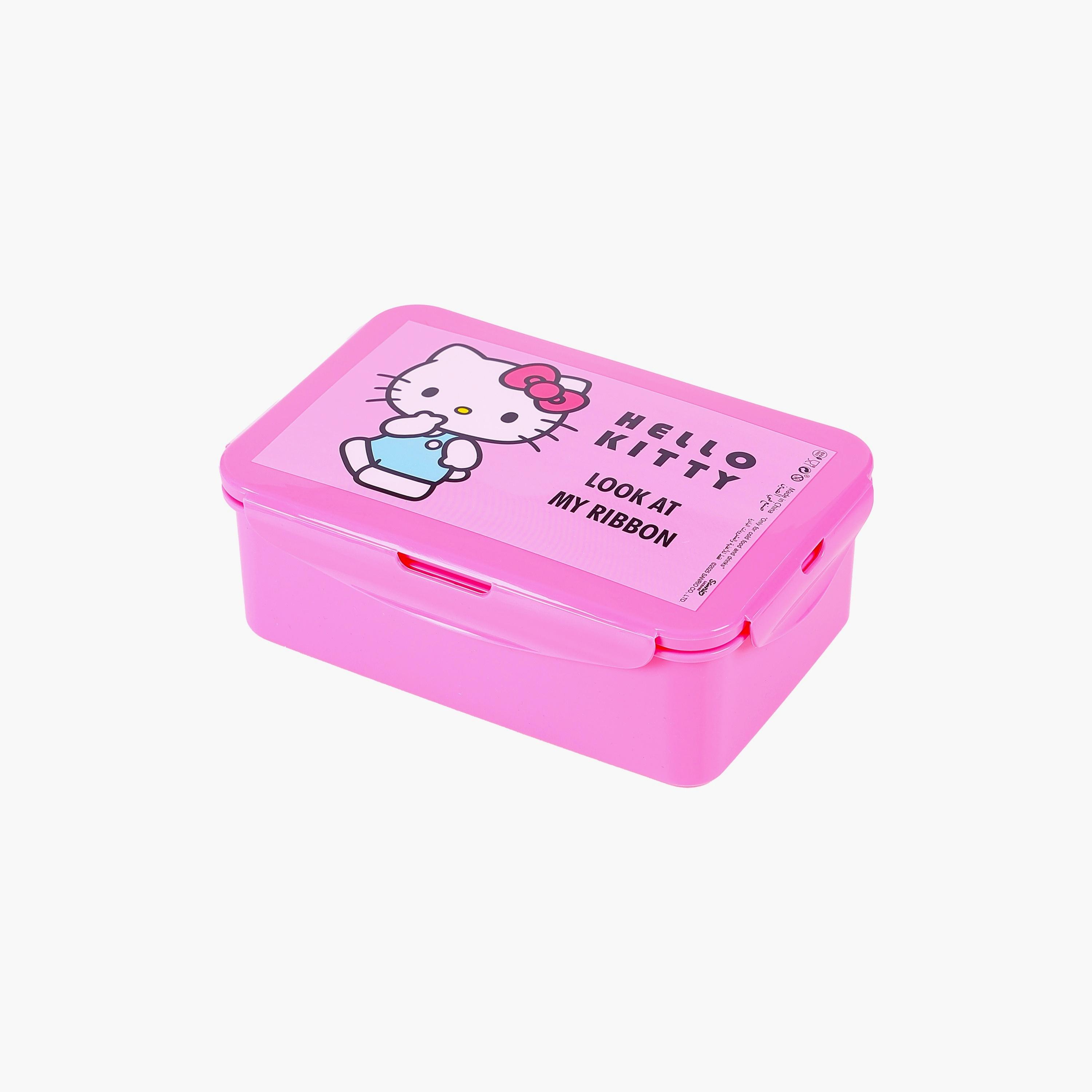 علبة غداء مطبوعة عليها هالو كيتي من سانريو - وردي-school-lunchessentials-lunchboxes-image-1