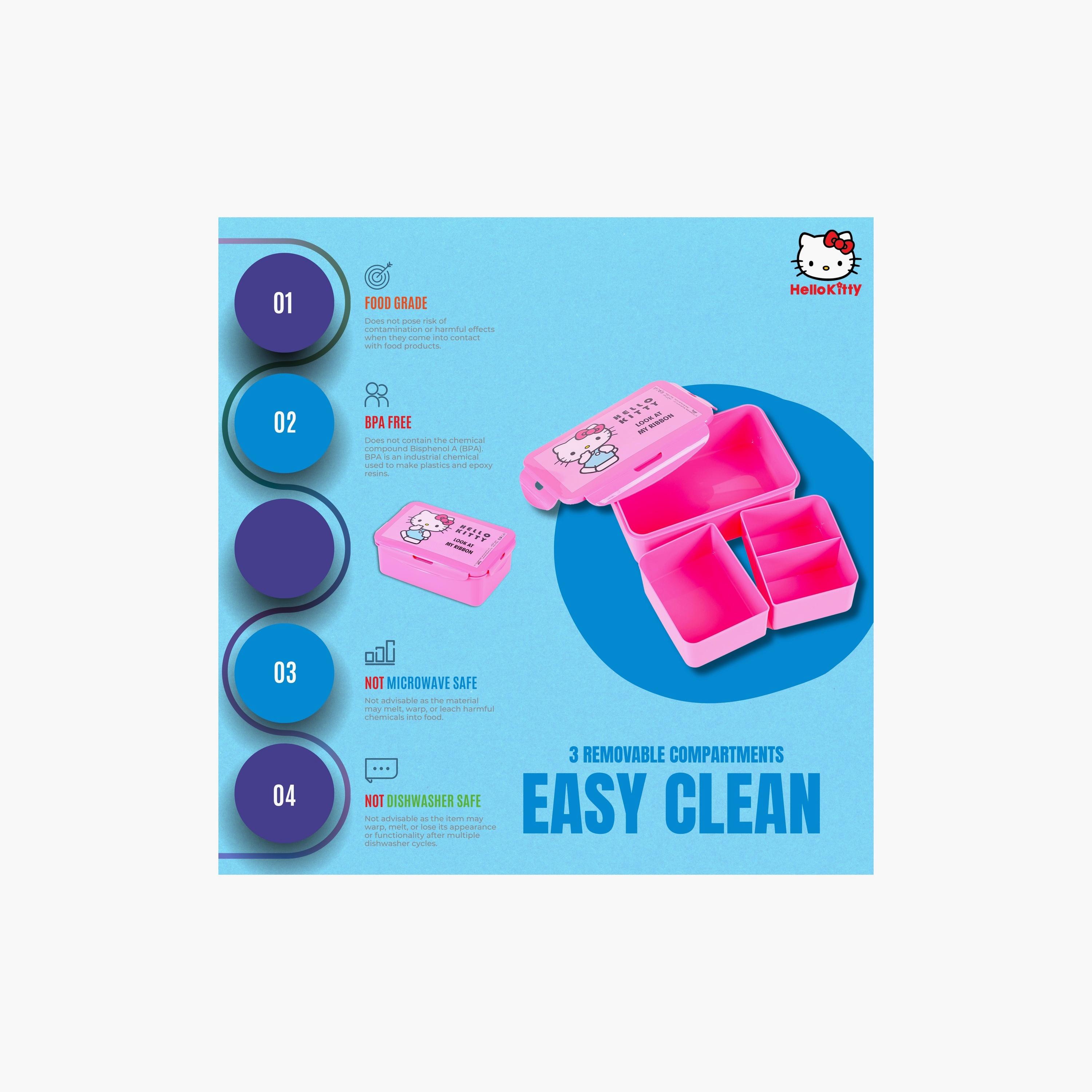 علبة غداء مطبوعة عليها هالو كيتي من سانريو - وردي-school-lunchessentials-lunchboxes-image-5