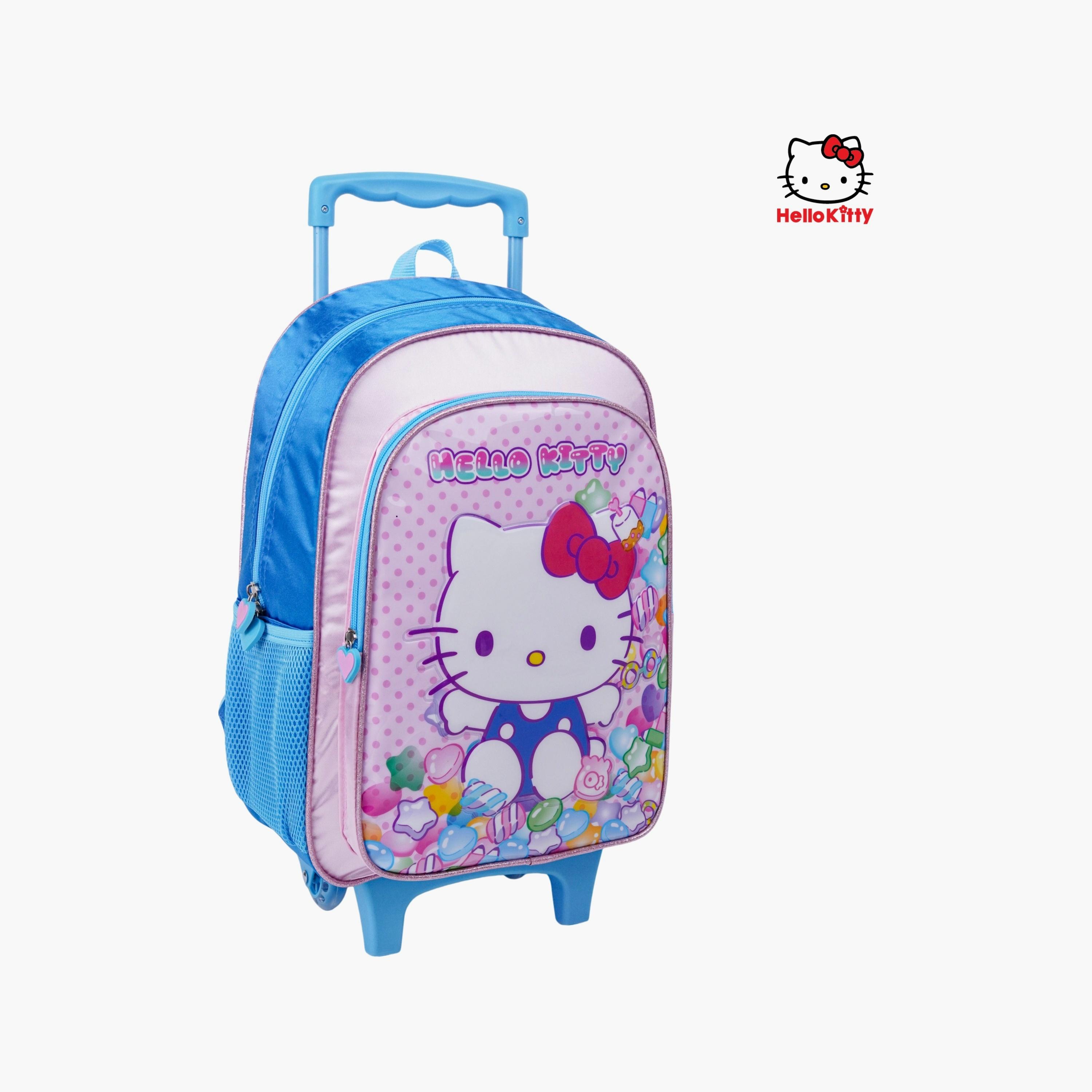 Sanrio 5-Piece Cat Printed Trolley Backpack Set - 16 inch - Multicolour-school-bagsandbackpacks-trolleybags-image-2