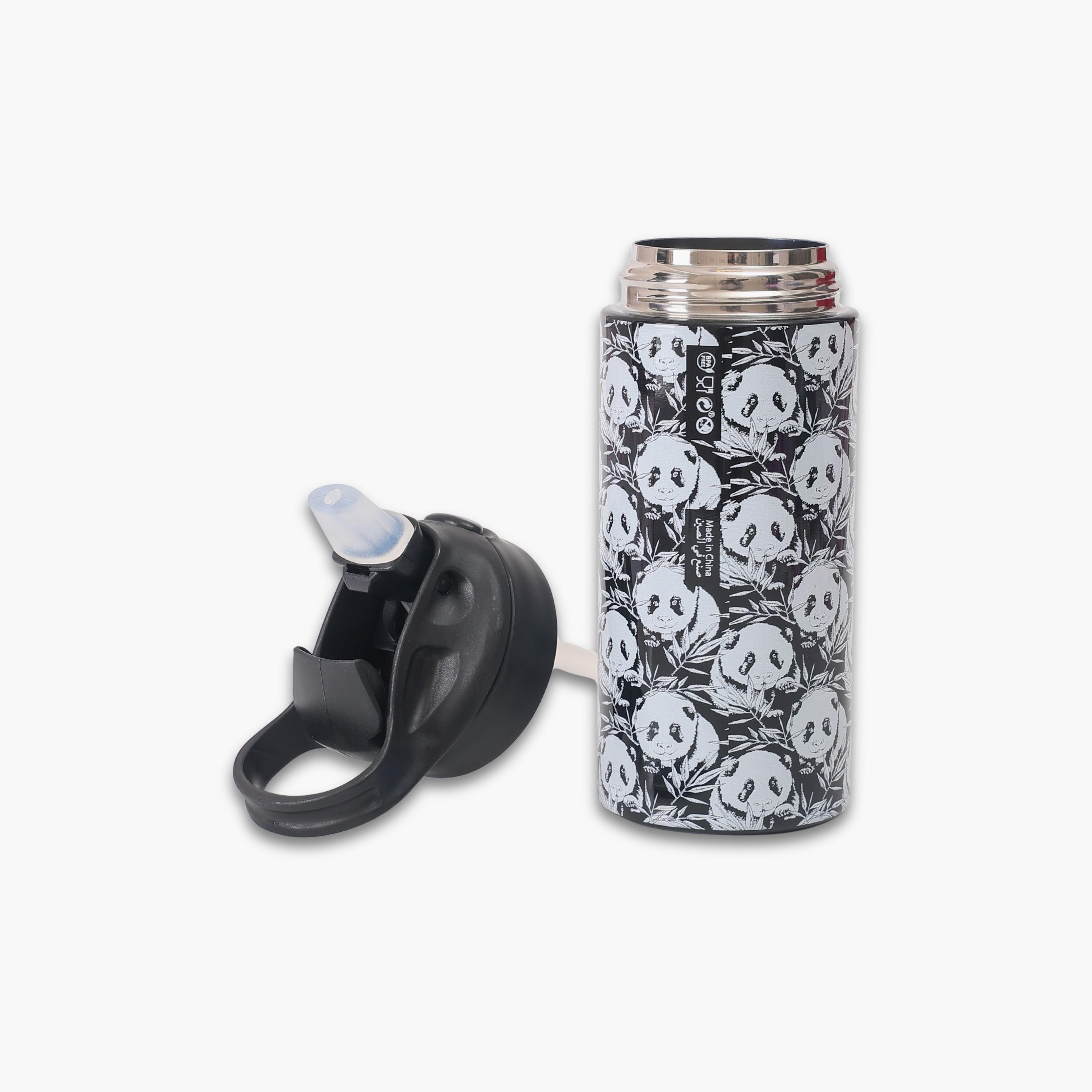 زجاجة مياه مطبوعة خالية من مادة BPA من نوفا - 400 مل - أسود-school-waterbottles-image-3