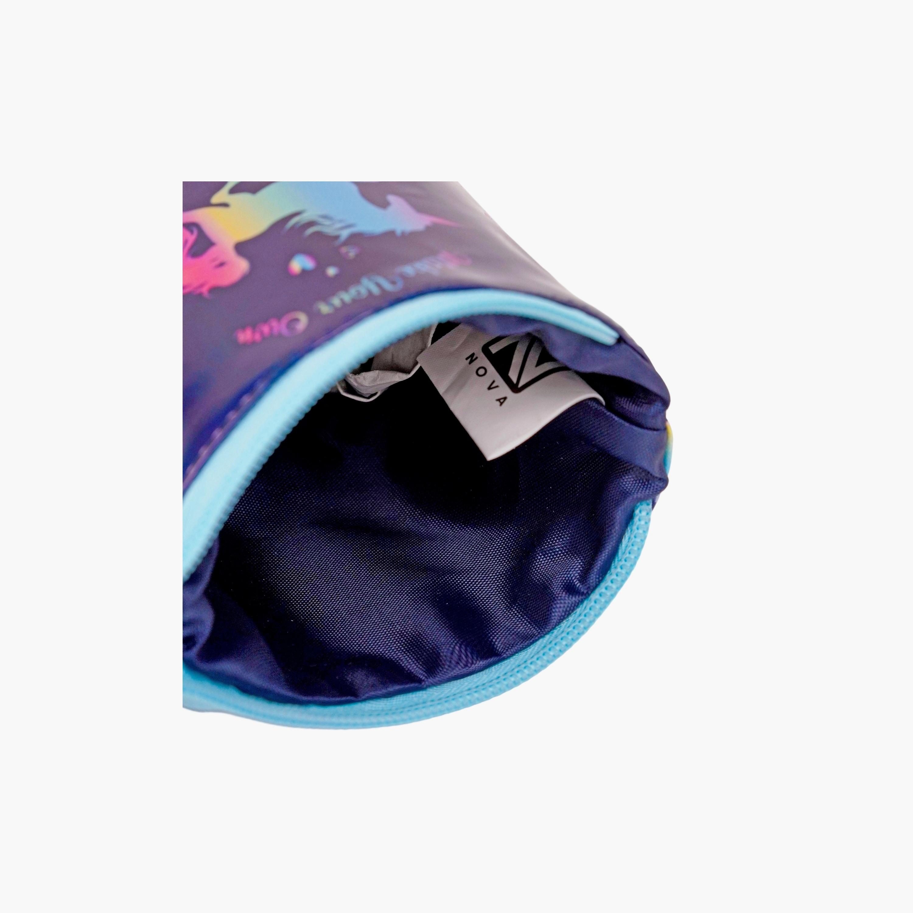 Nova Unicorn Printed Pencil Case - Blue-school-stationery-pencilcases-image-5