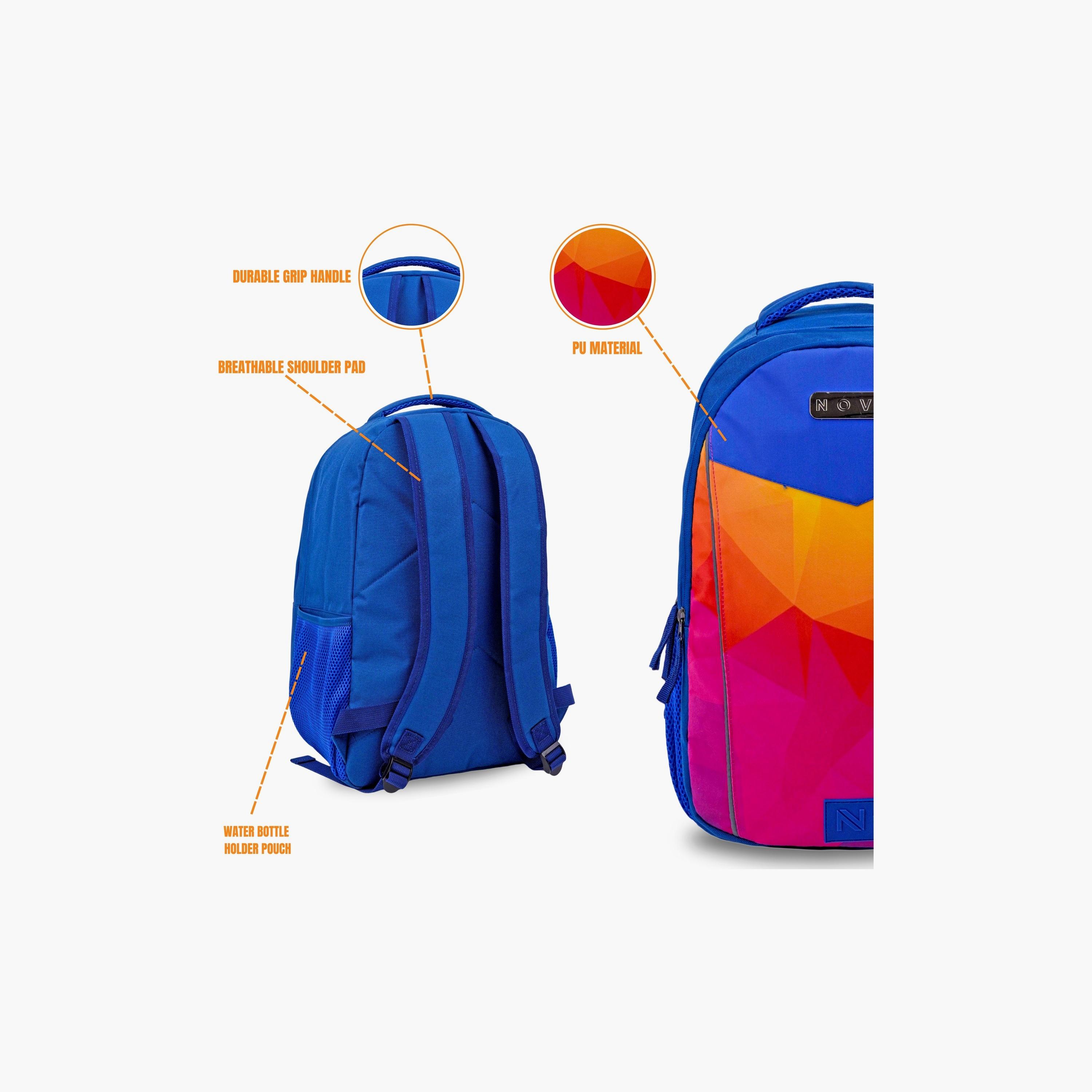 Trucare Printed Backpack - 18 inch - Blue-school-bagsandbackpacks-backpacks-image-5