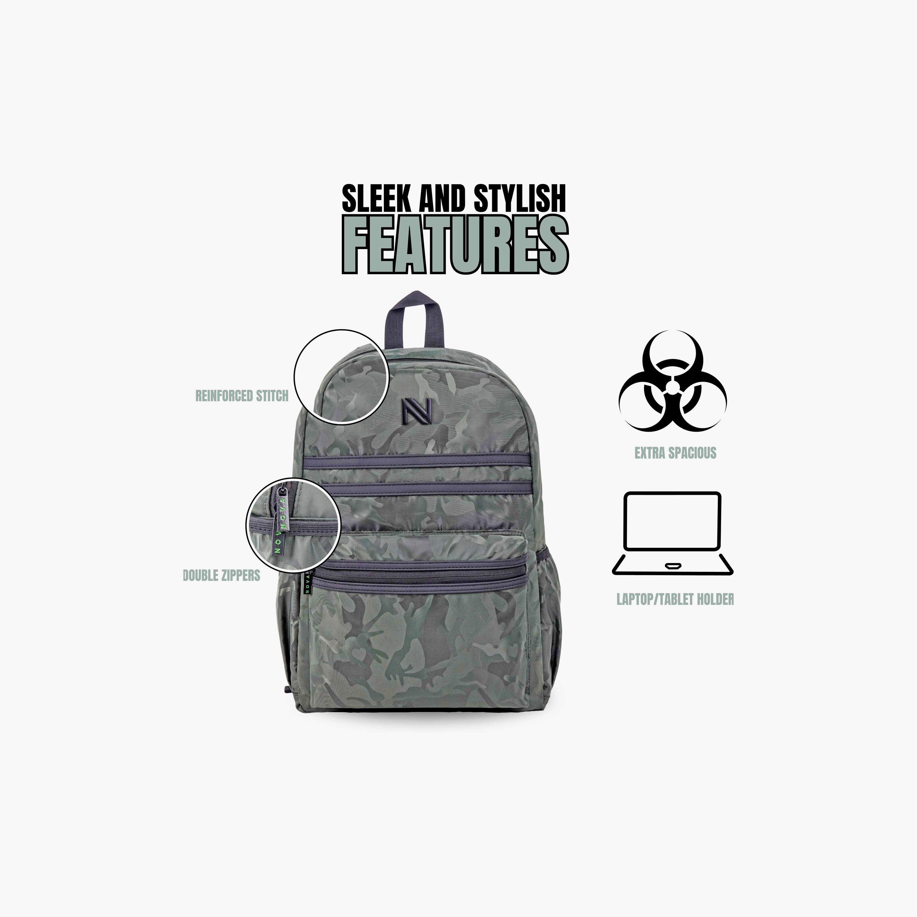 Trucare Plain Backpack - 18 inch - Grey-school-bagsandbackpacks-backpacks-image-4
