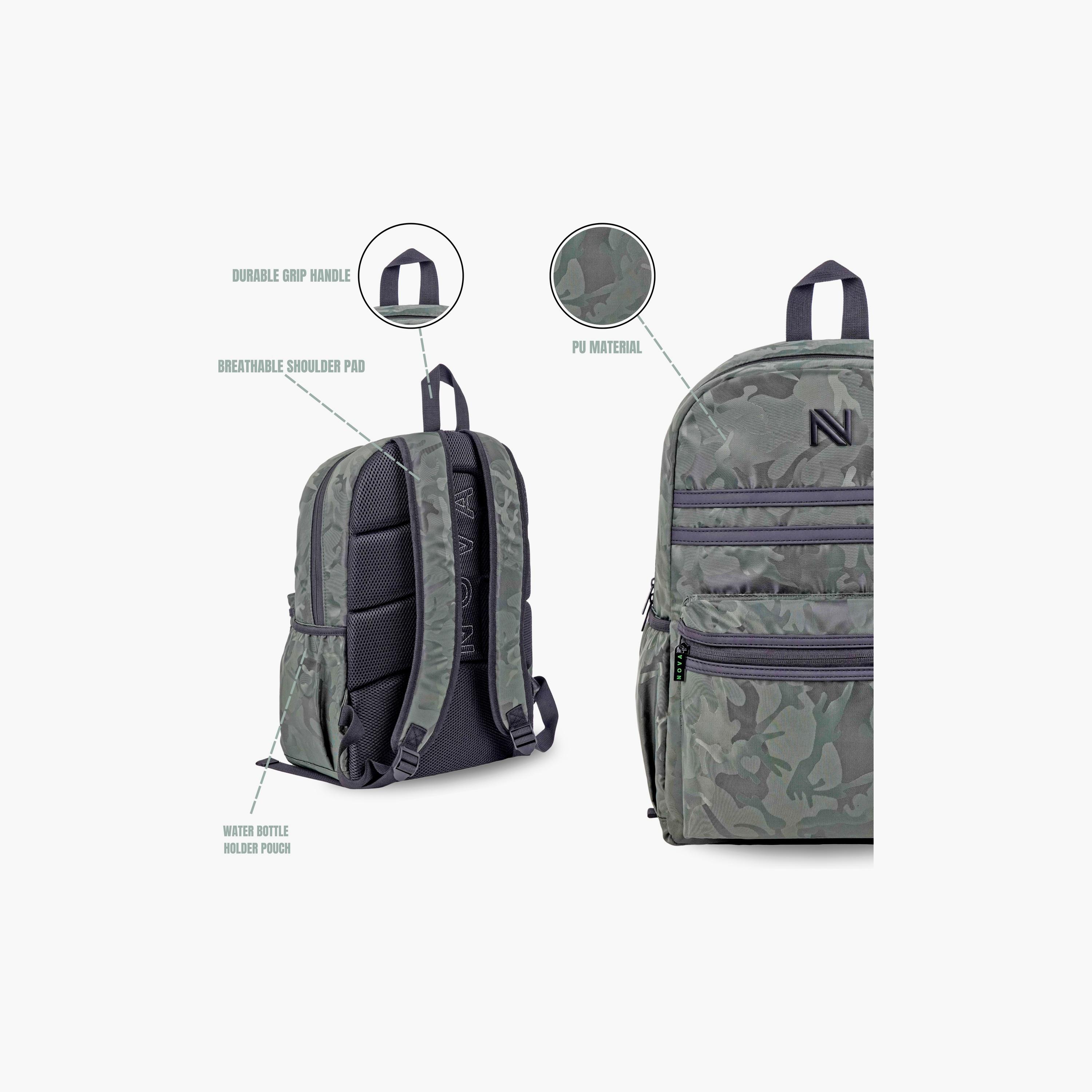 Trucare Plain Backpack - 18 inch - Grey-school-bagsandbackpacks-backpacks-image-5