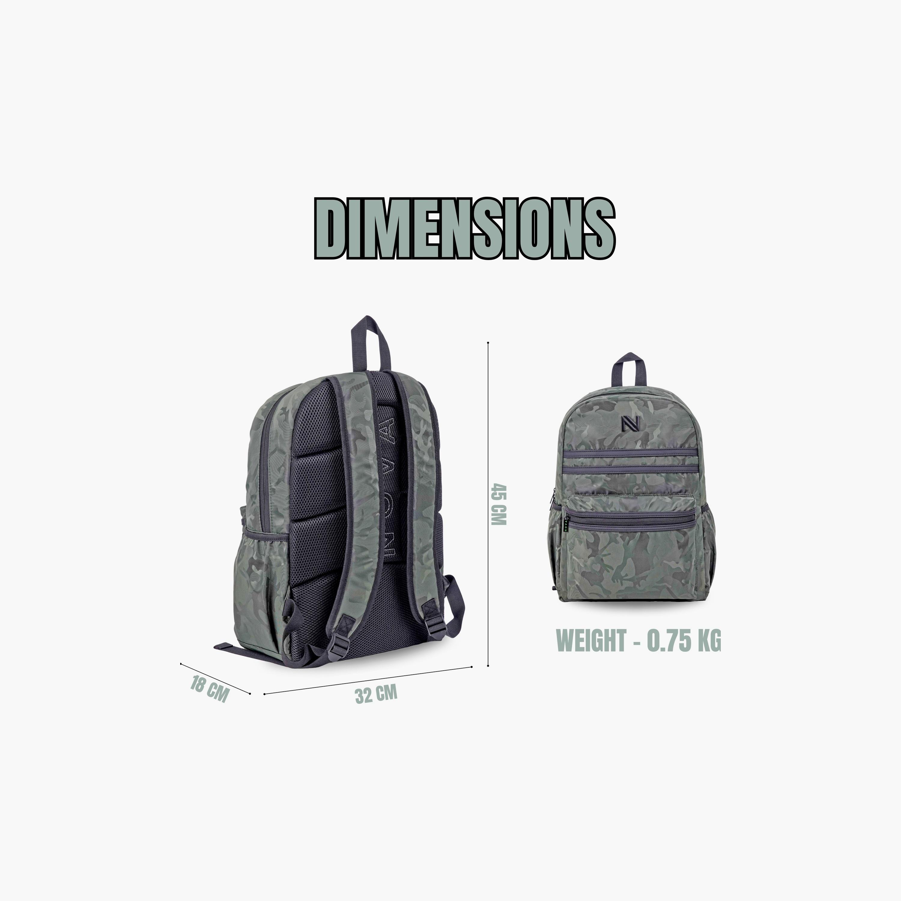 Trucare Plain Backpack - 18 inch - Grey-school-bagsandbackpacks-backpacks-image-7