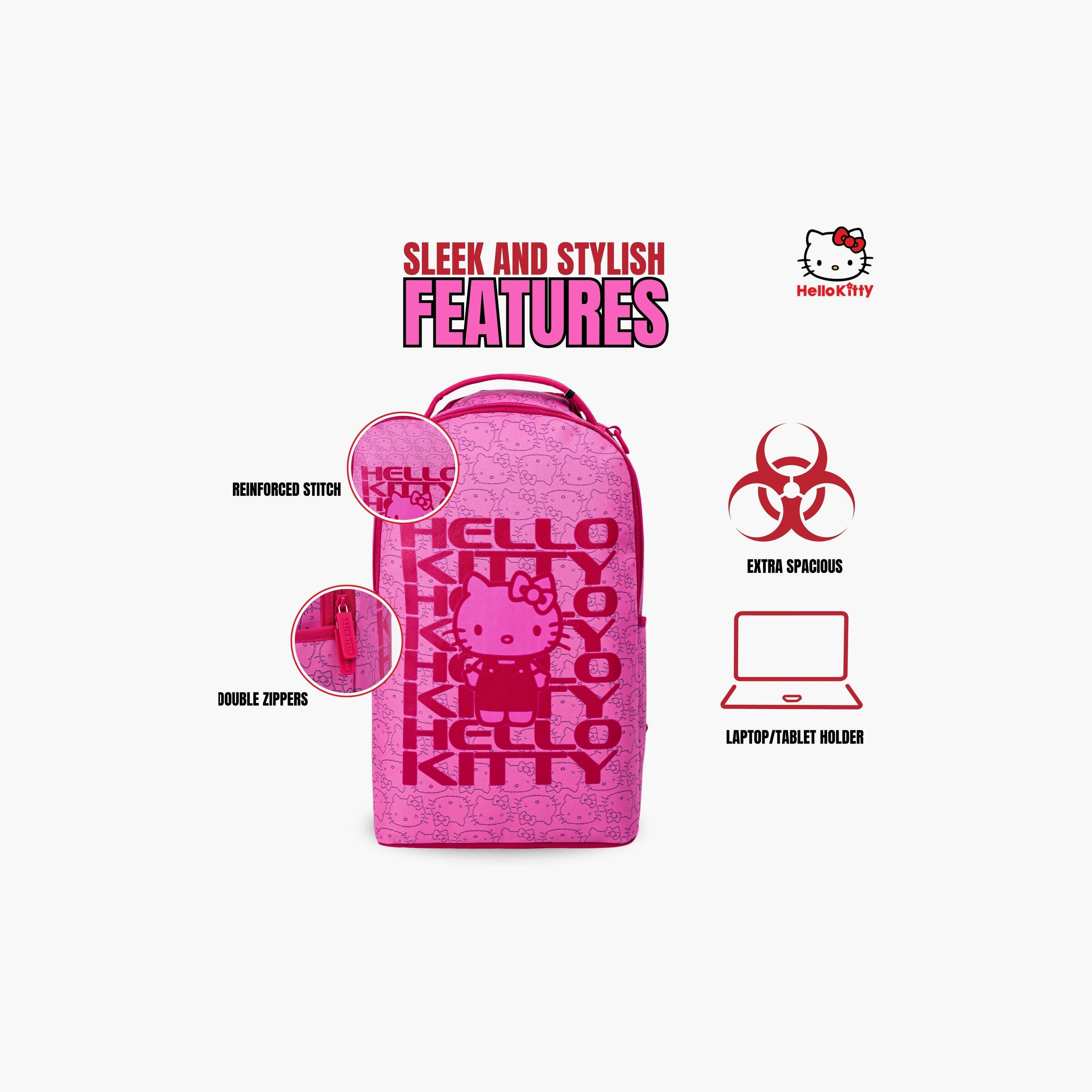 Sanrio Hello Kitty Printed Backpack - 18 inch - Pink-school-bagsandbackpacks-backpacks-image-4