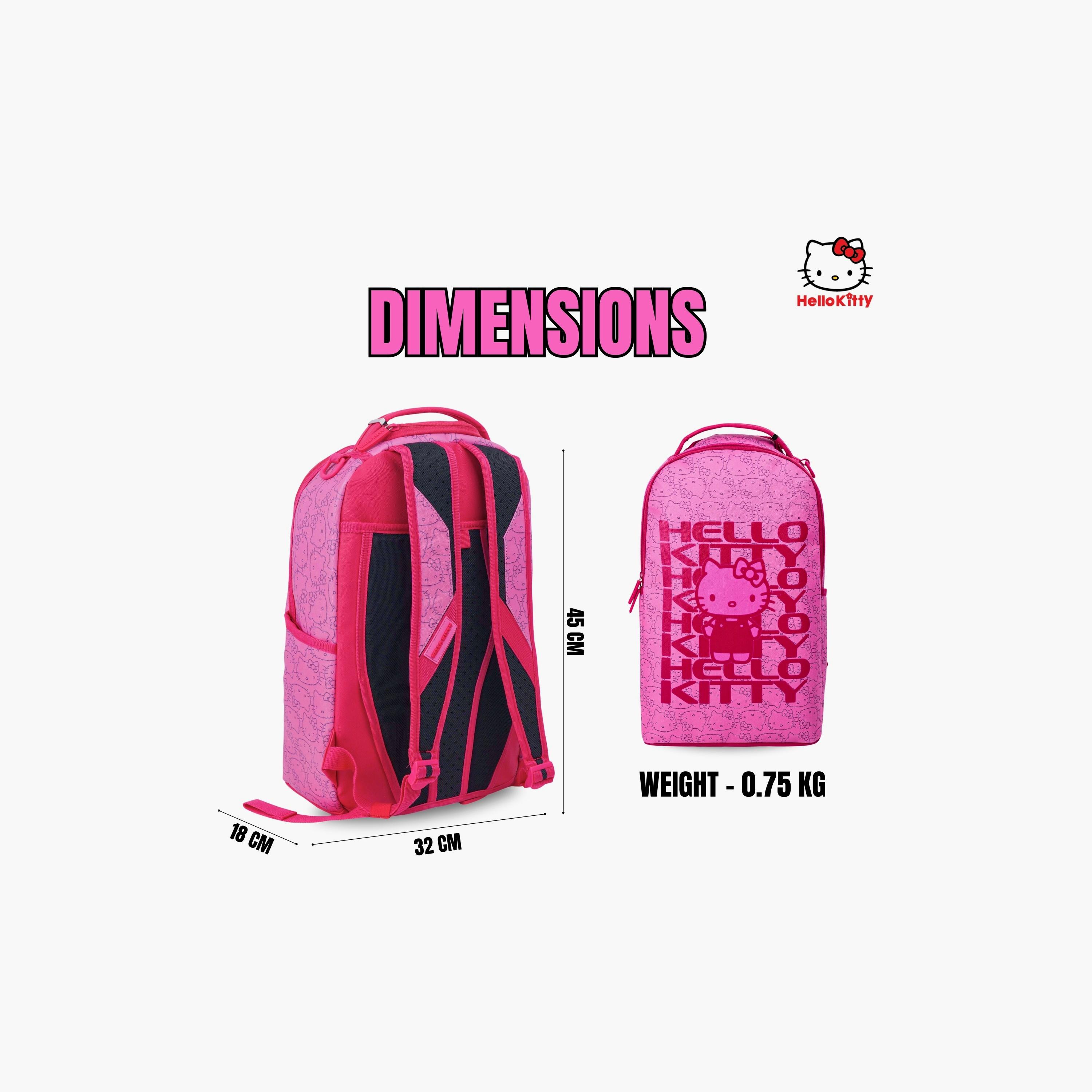 Sanrio Hello Kitty Printed Backpack - 18 inch - Pink-school-bagsandbackpacks-backpacks-image-7