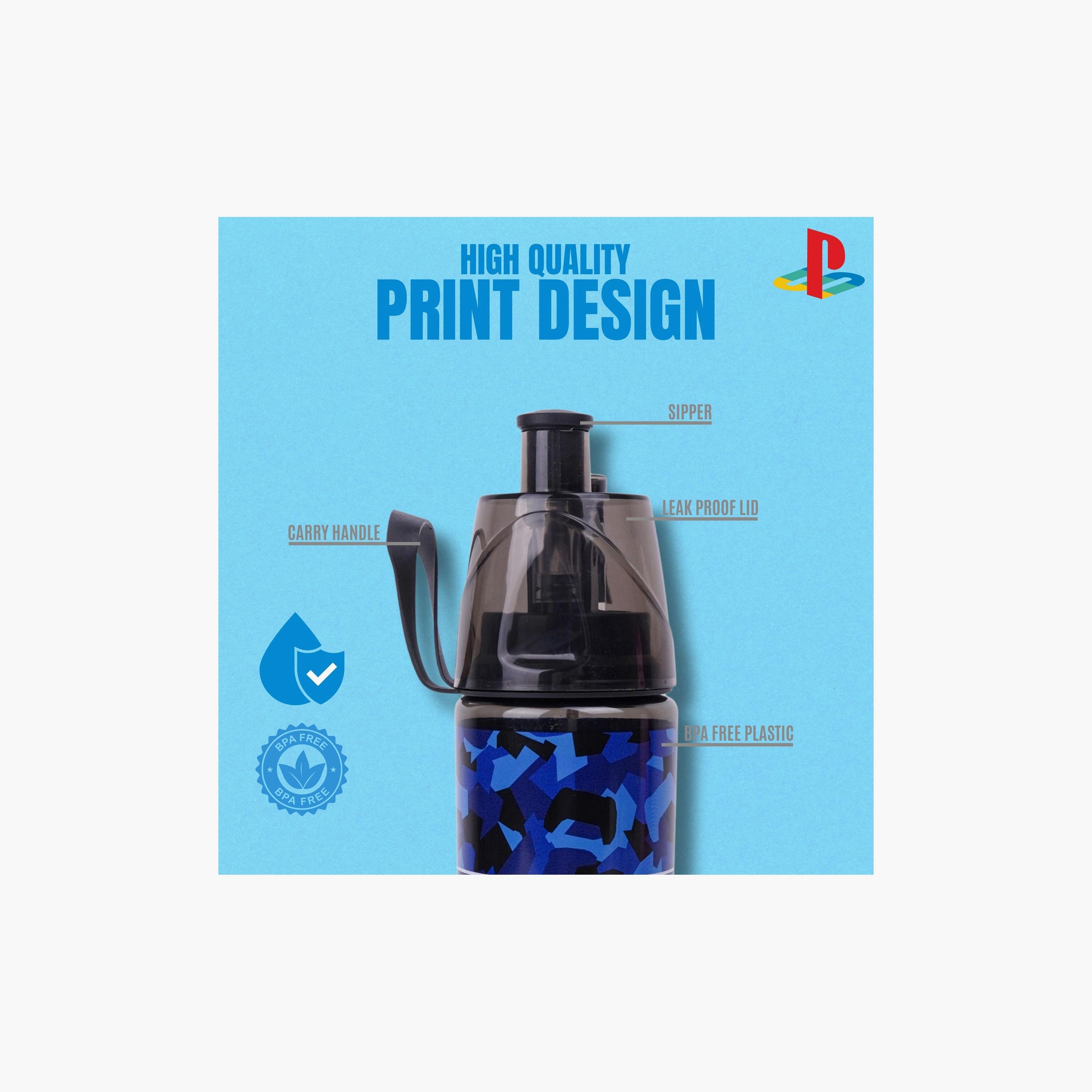 Sony 3-Piece Printed Lunch Bag with Lunch Box & Water Bottle - Blue-school-lunchessentials-lunchbags-image-6