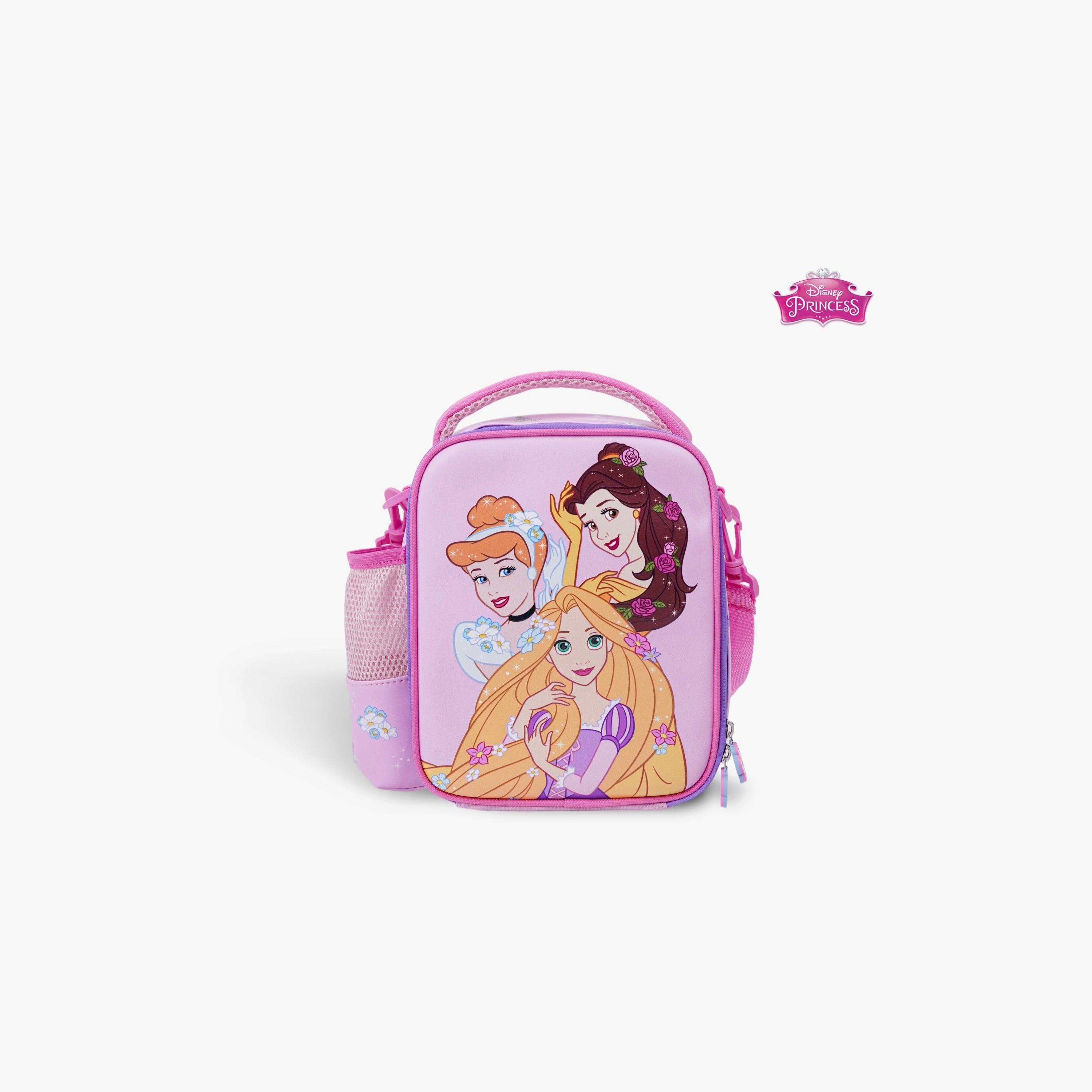 Disney 3-Piece Princess Printed Lunch Bag with Lunch Box & Water Bottle - Pink-school-lunchessentials-lunchbags-image-2