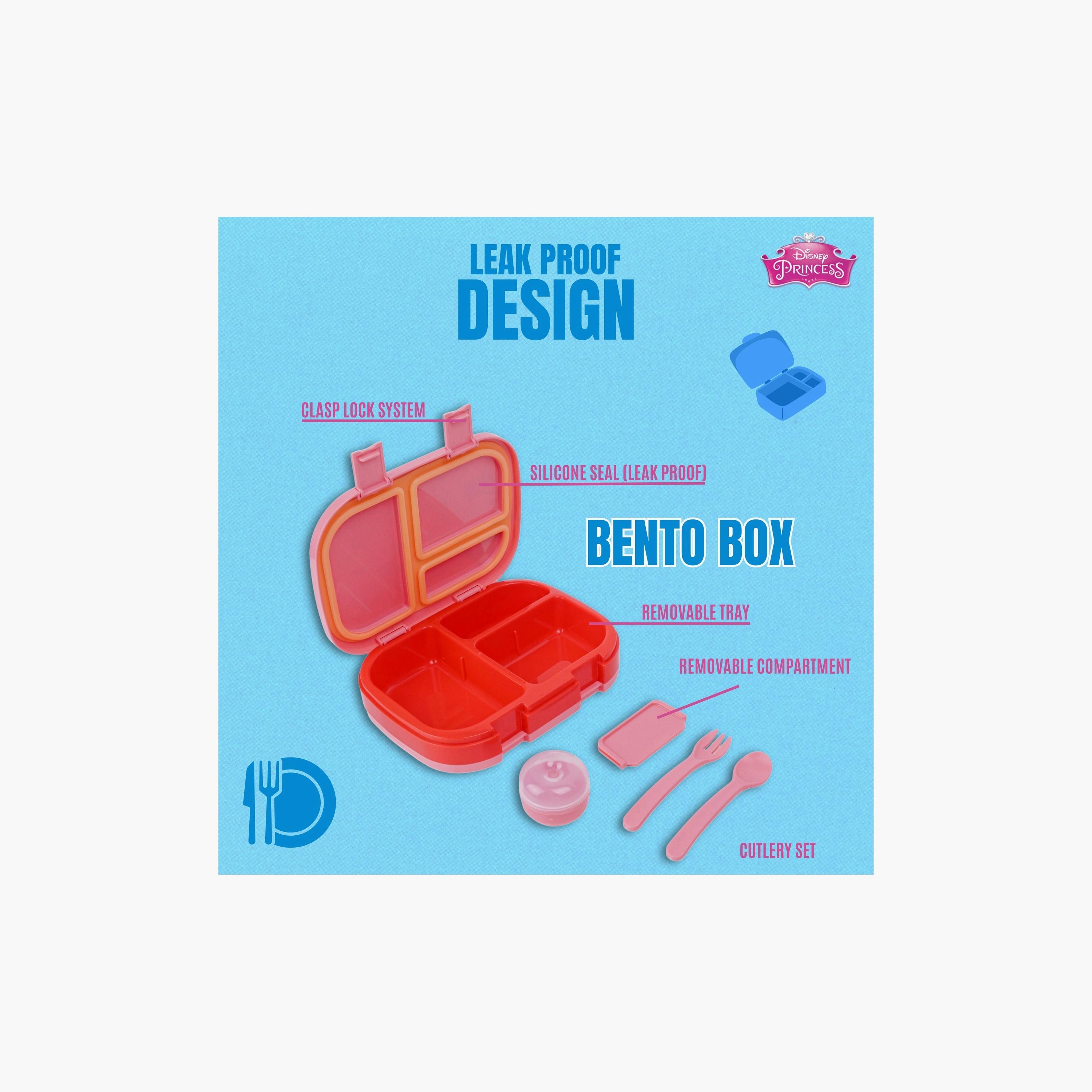 Disney 3-Piece Princess Printed Lunch Bag with Lunch Box & Water Bottle - Pink-school-lunchessentials-lunchbags-image-4