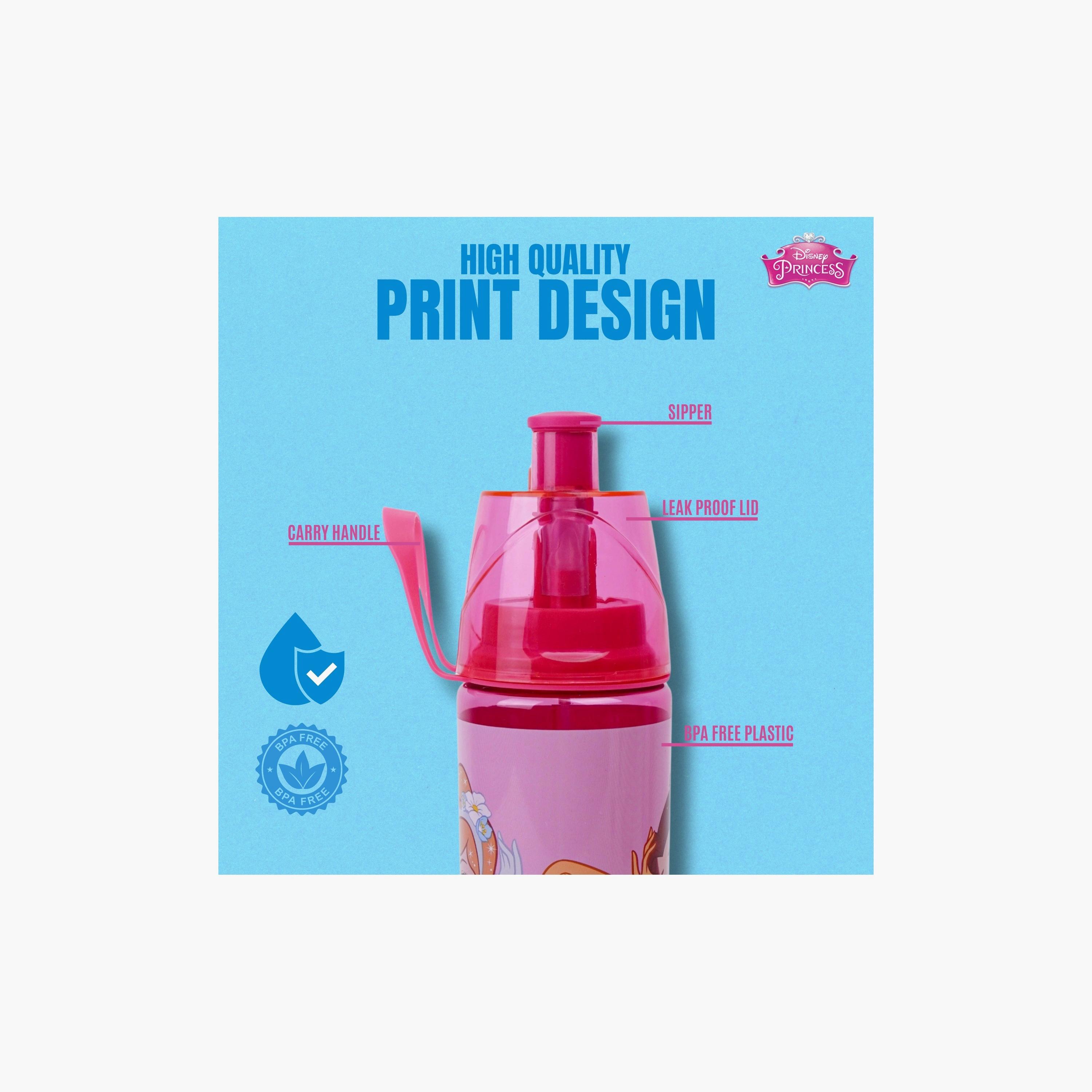 Disney 3-Piece Princess Printed Lunch Bag with Lunch Box & Water Bottle - Pink-school-lunchessentials-lunchbags-image-6