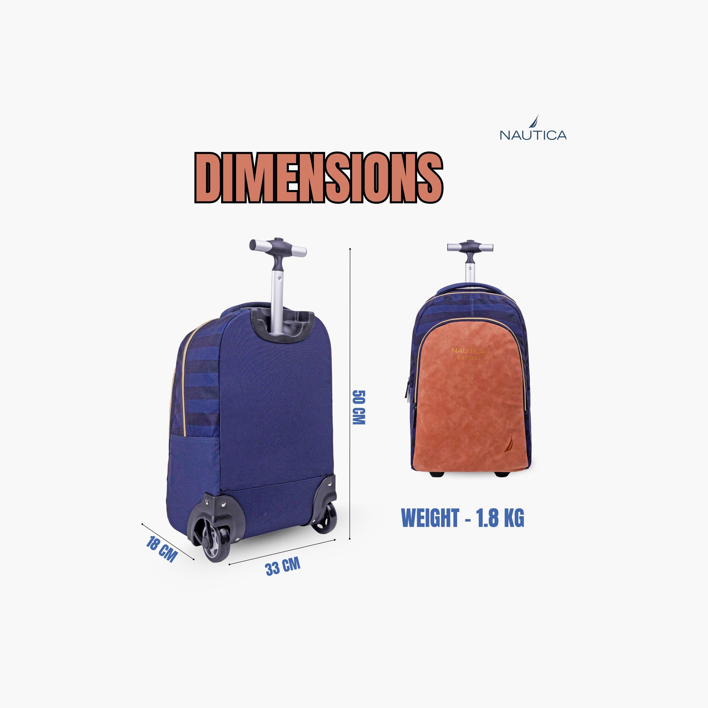 شنطة ترولي بألوان متداخلة من نوتيكا - 18 بوصة - متعدد الألوان-school-bagsandbackpacks-trolleybags-image-2