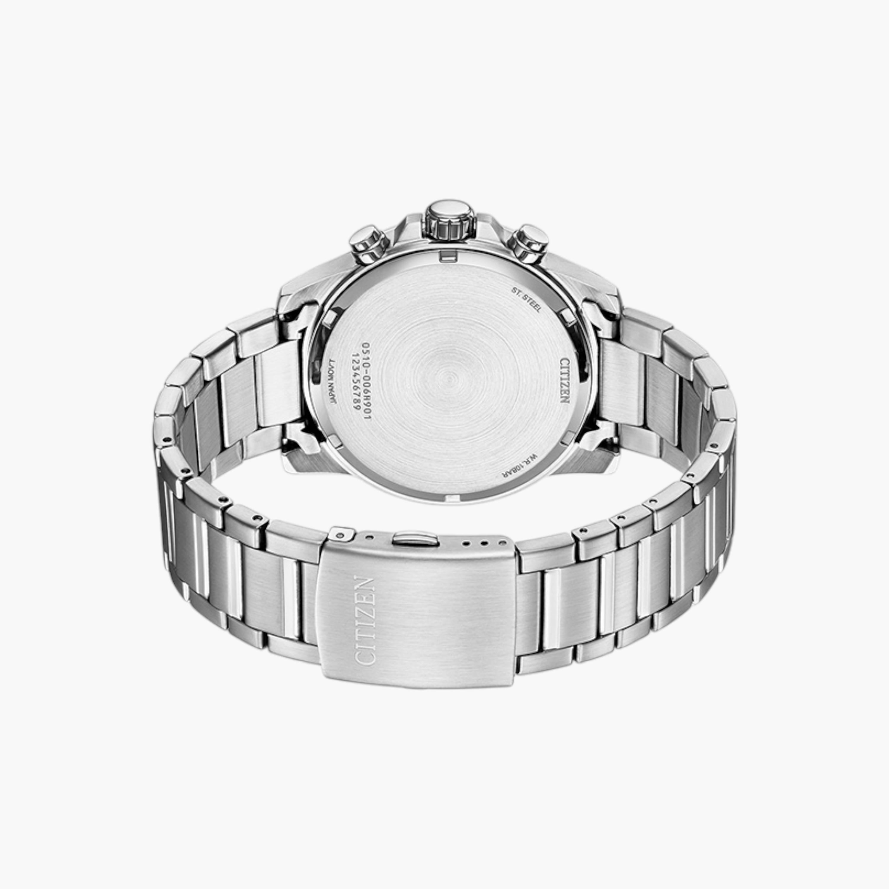 Citizen Mens' Silver Chronograph Wrist Watch AN3690-56A-men-watchesandjewellery-watches-image-2