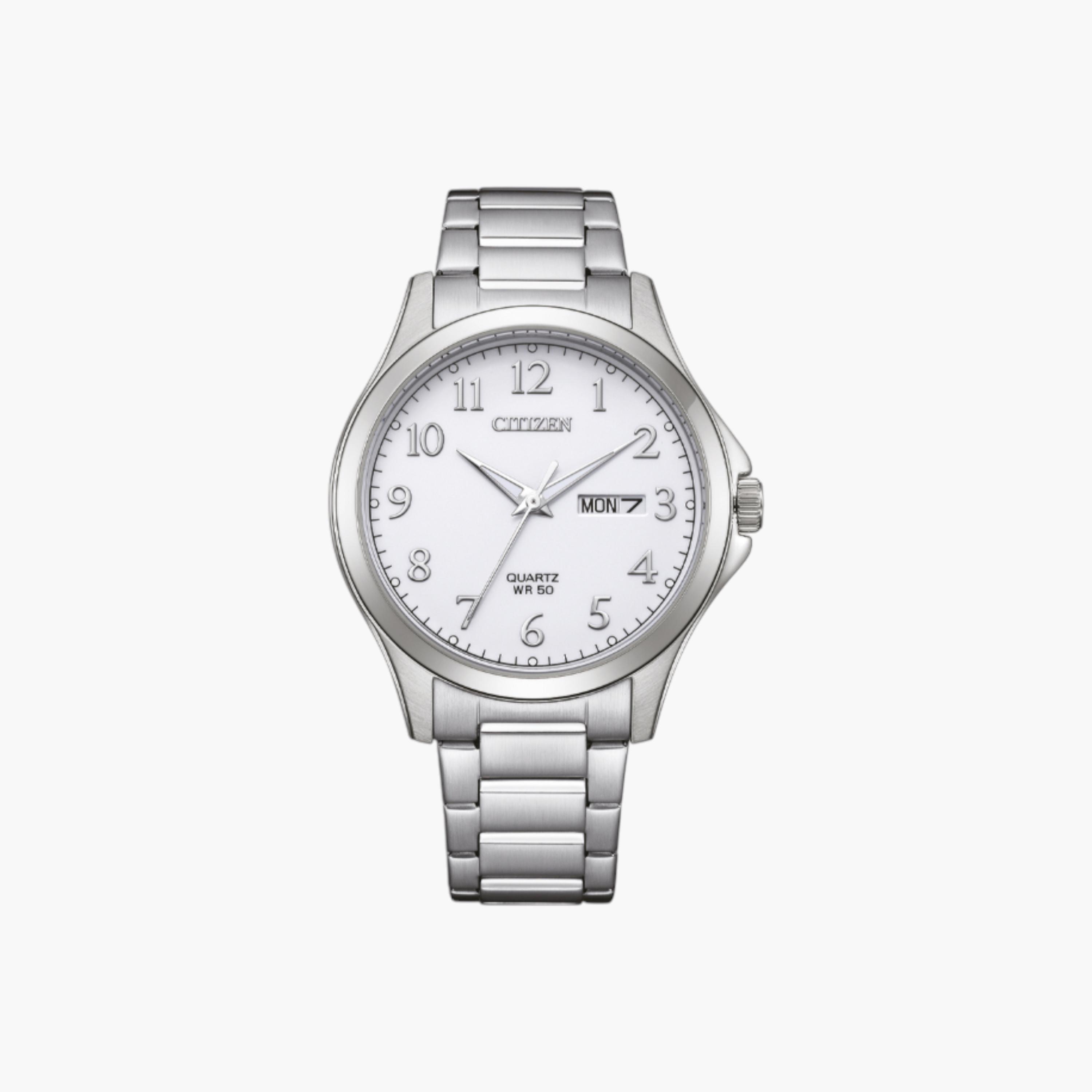 Citizen Analog White Dial Stainless Steel Wrist Watch-men-watchesandjewellery-watches-image-1