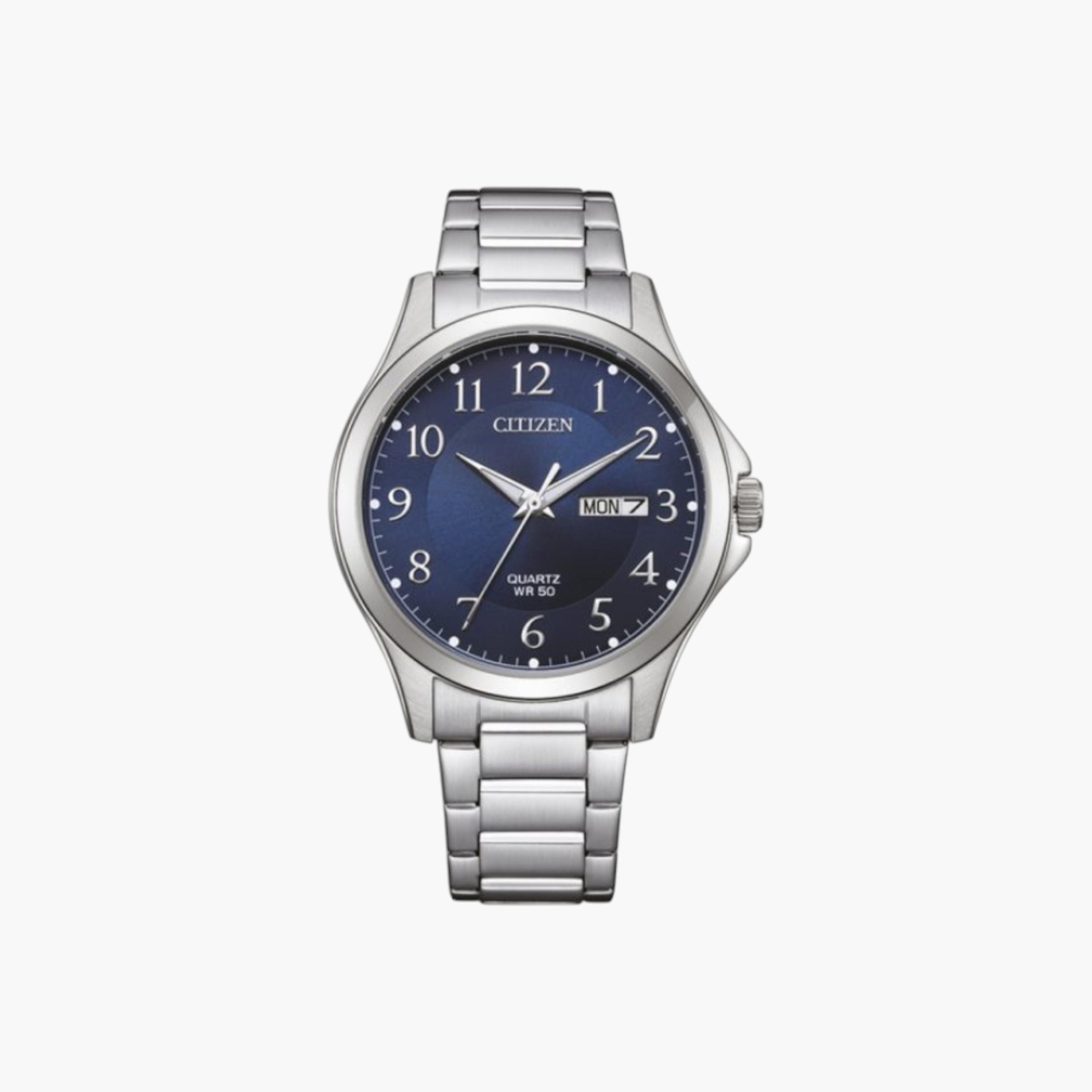 Citizen Analog Blue Dial Stainless Steel Wrist Watch-men-watchesandjewellery-watches-image-1