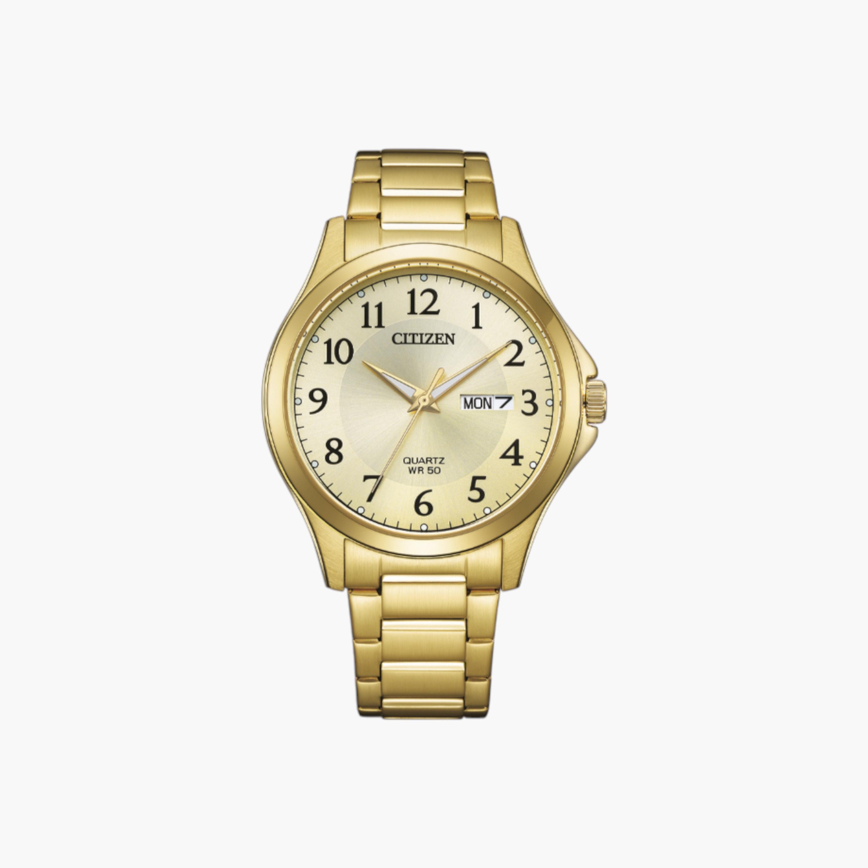 Citizen Analog Gold Dial Stainless Steel Watch-men-watchesandjewellery-watches-image-1