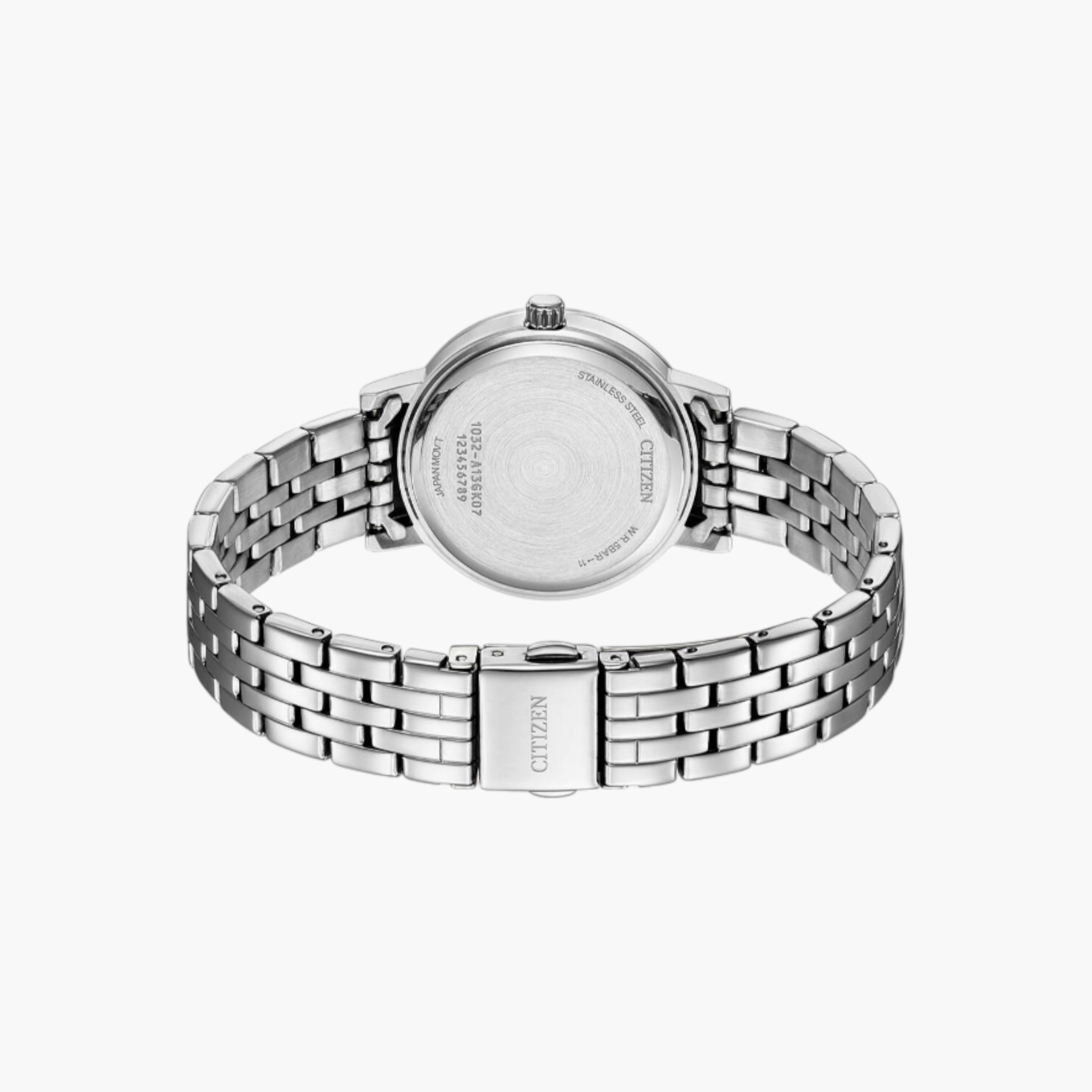 ساعة يد أنالوج فضية للنساء من سيتزن EL3100-55N-women-watchesandjewellery-watches-image-2