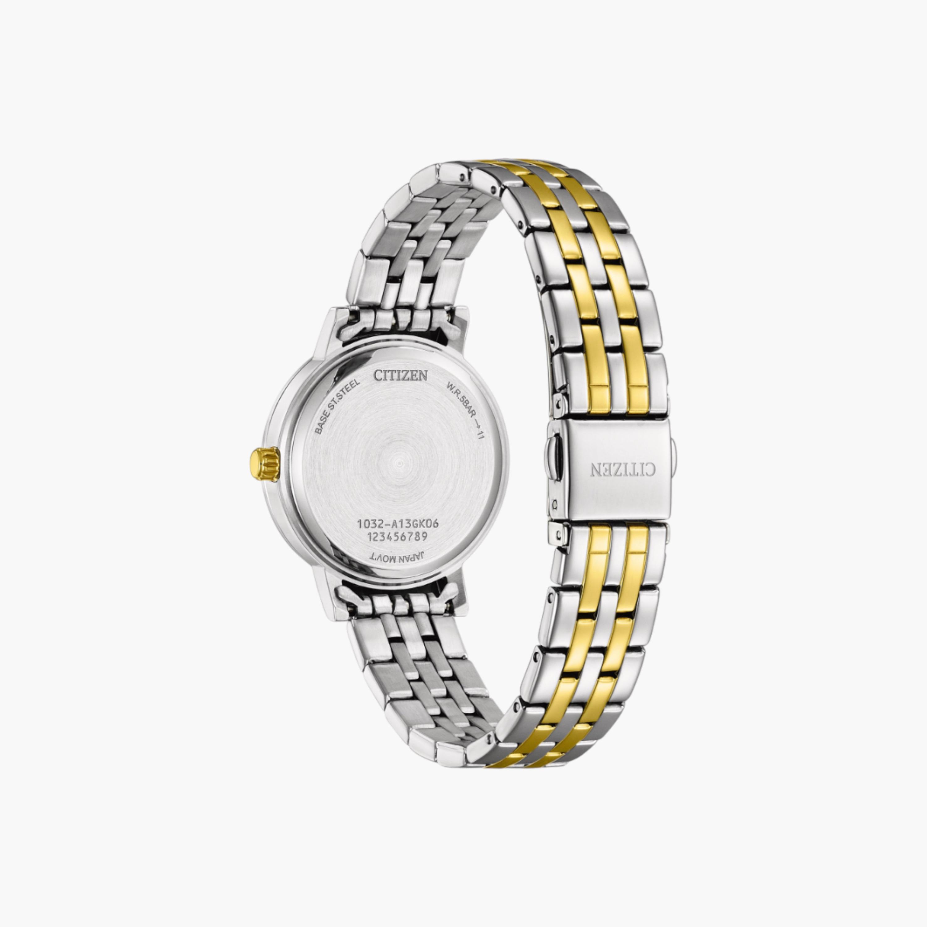 ساعة يد أنالوج فضية للنساء من سيتزن EL3104-54D-men-watchesandjewellery-watches-image-2