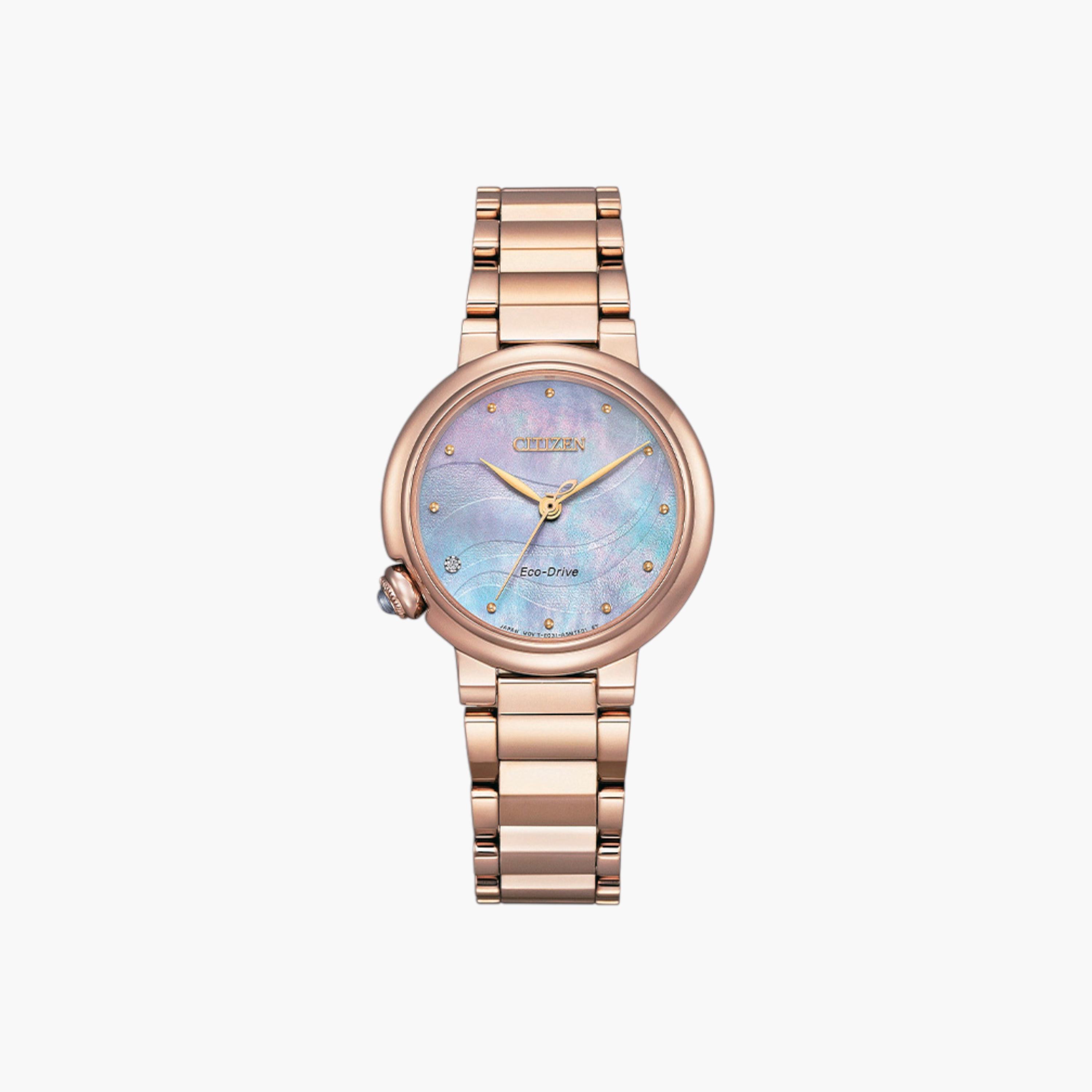 Citizen Women's Rose Gold Analog Wrist Watch EM0917-81Y-women-watchesandjewellery-watches-image-1