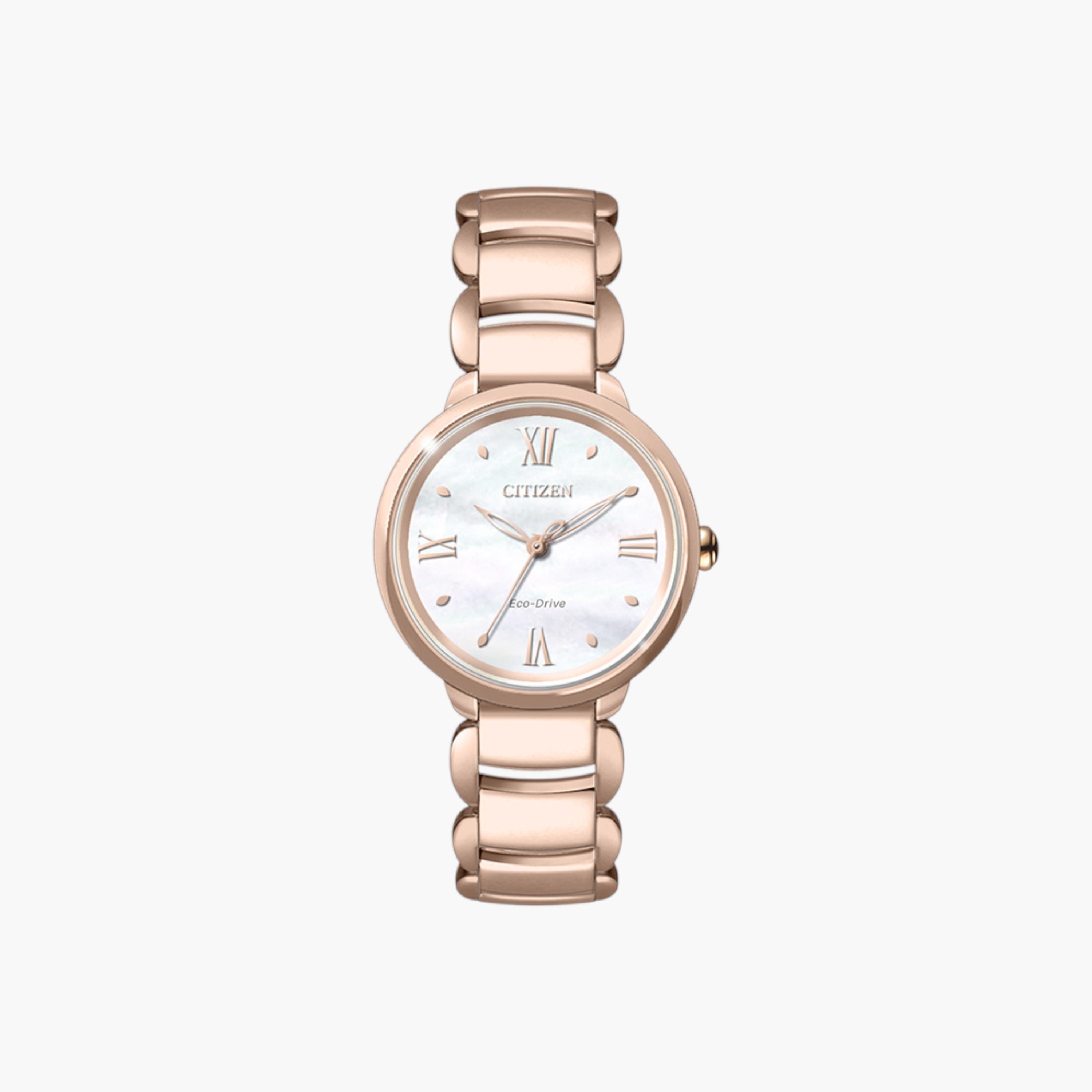 ساعة يد أنالوج ذهبية للنساء من سيتزن EM0928-84D-women-watchesandjewellery-watches-image-1