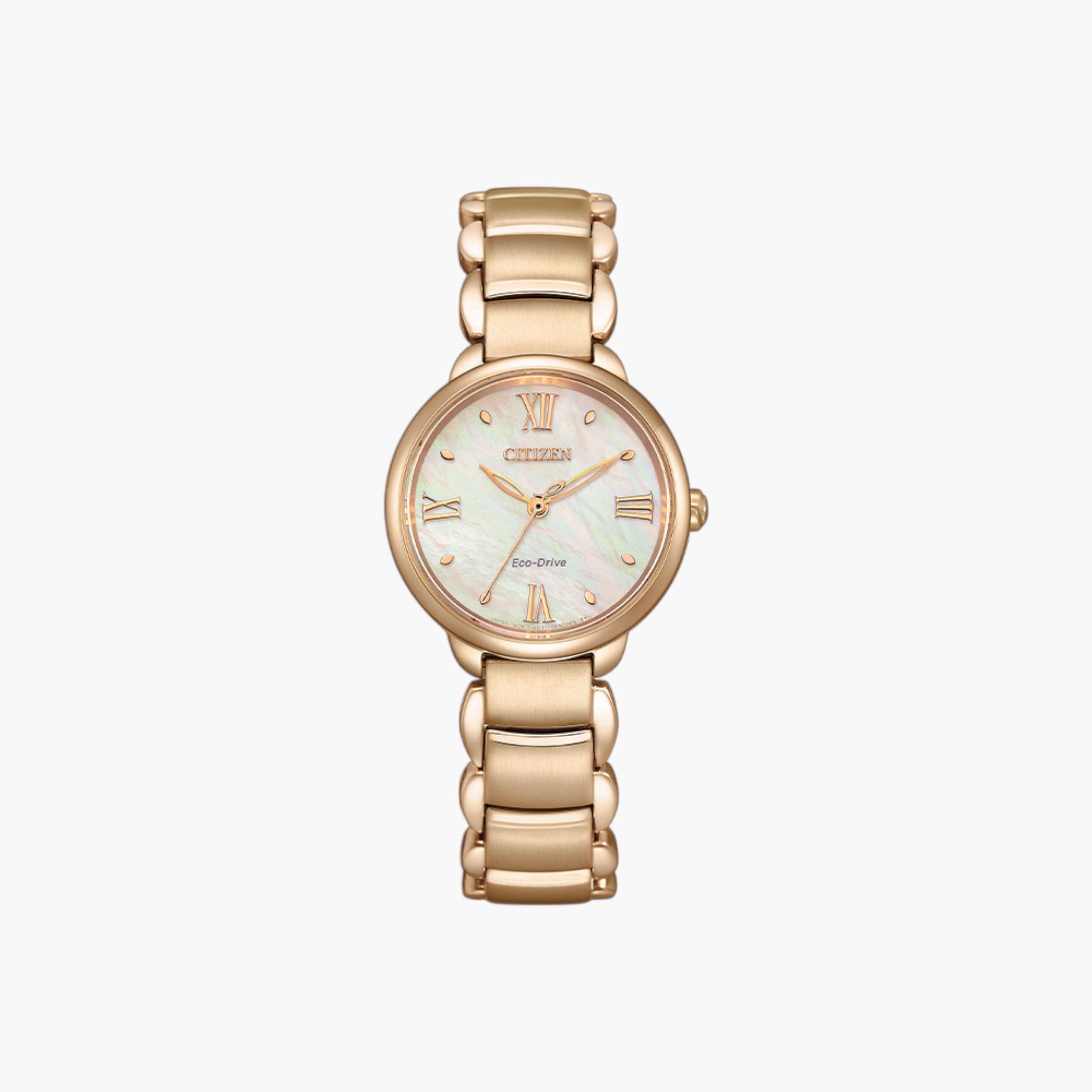 Citizen Women's Rose Gold Analog Wrist Watch EM0929-81Y-women-watchesandjewellery-watches-image-1