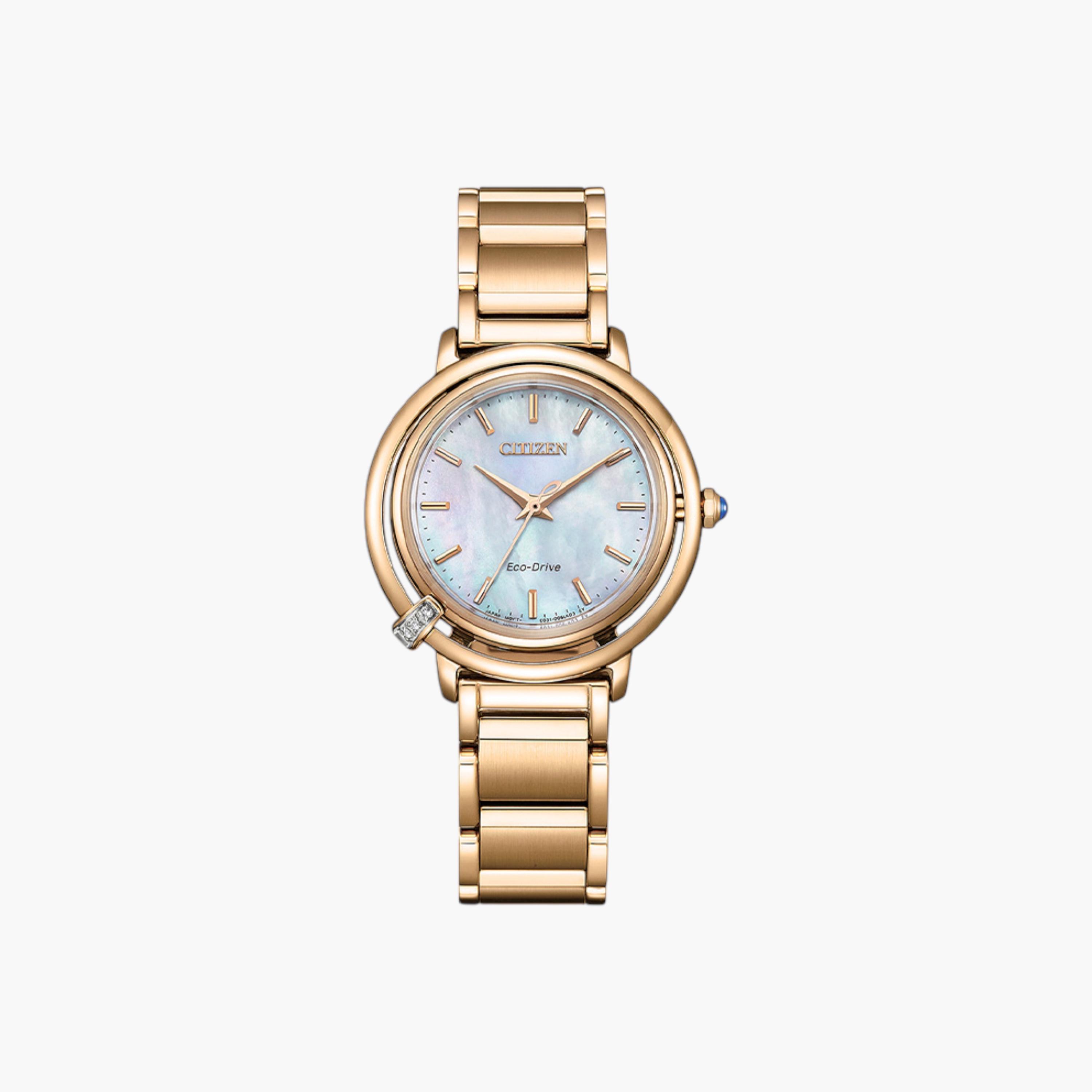 Citizen Women's Rose Gold Analog Wrist Watch EM1093-61D-men-watchesandjewellery-watches-image-1