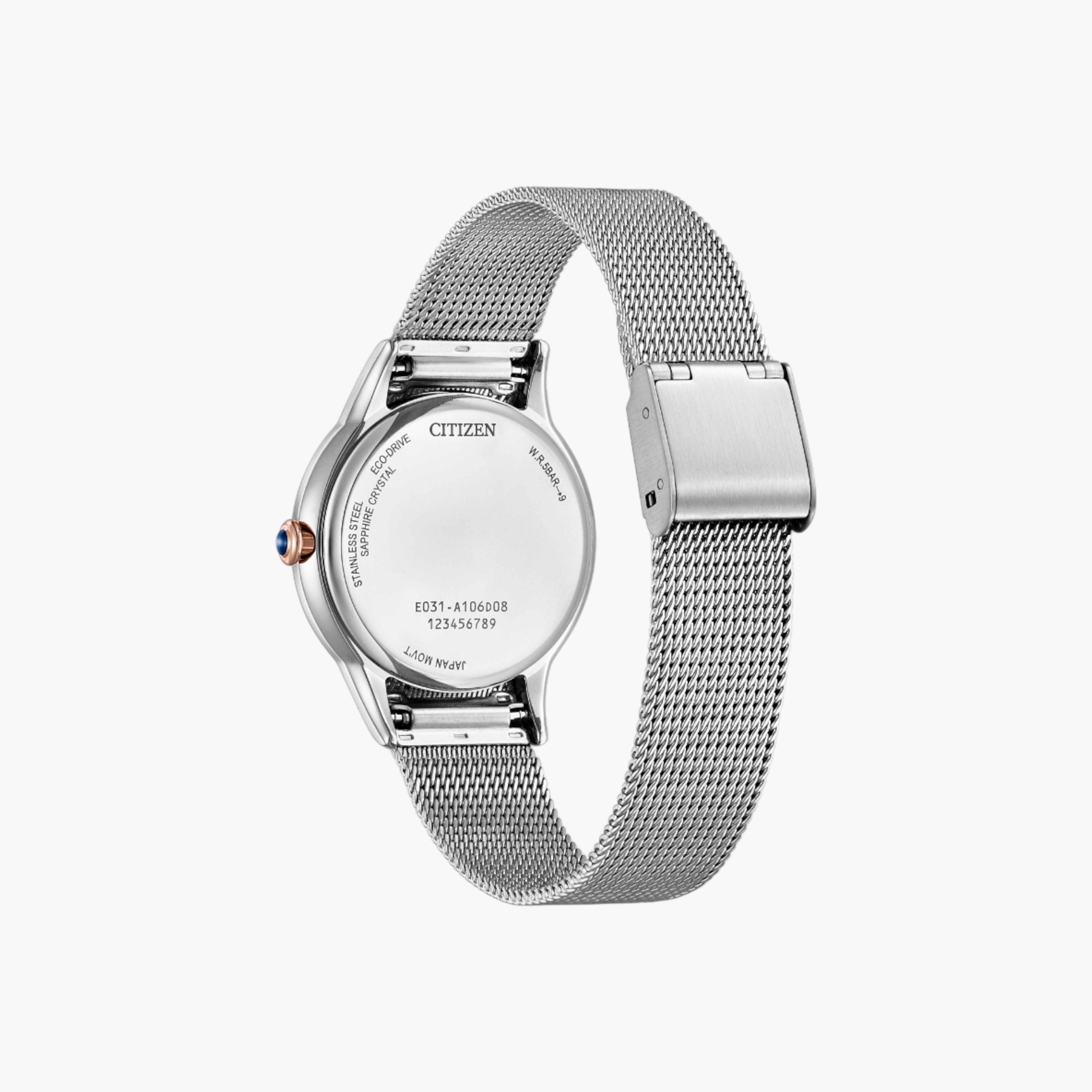 Citizen Women's Rose Gold Analog Wrist Watch EM1156-80X-men-watchesandjewellery-watches-image-2